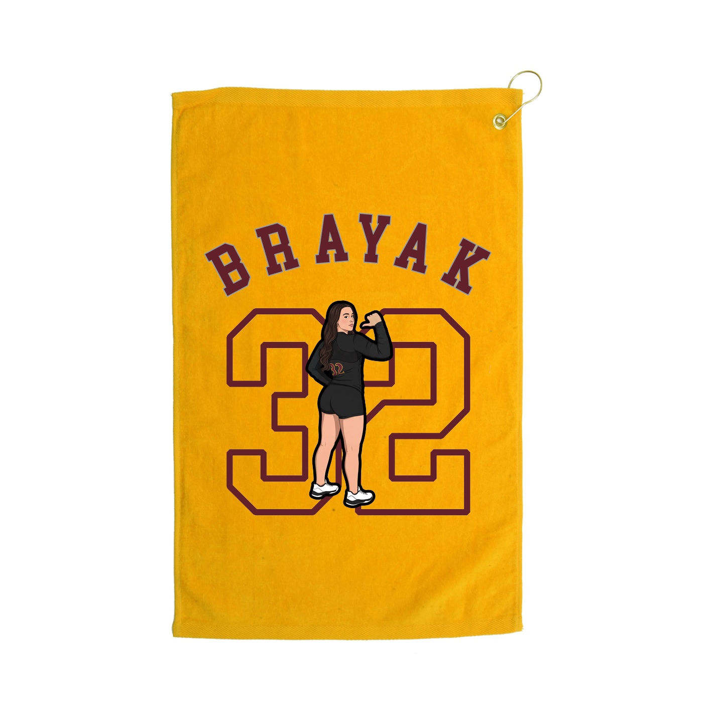 Golf Towel — Shirsey Arch in Gold