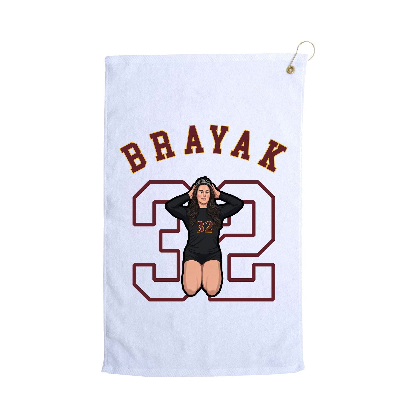 Golf Towel — Shirsey Arch in White