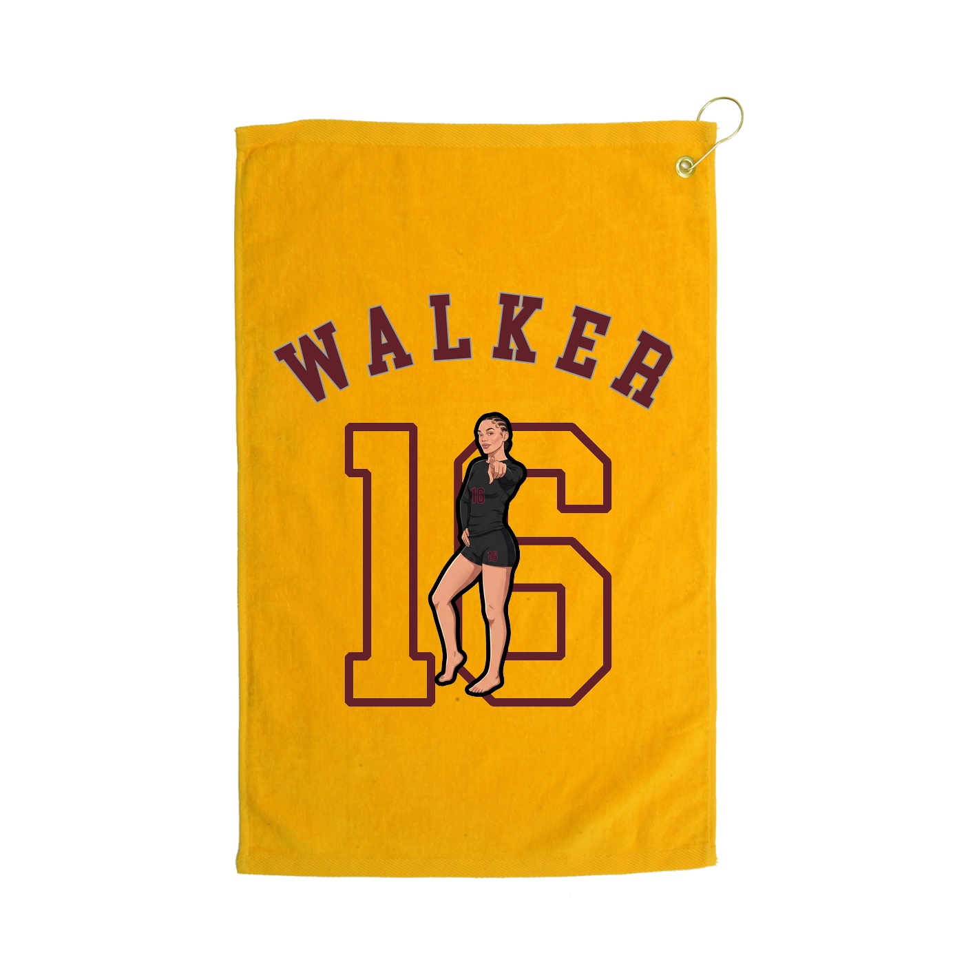 Golf Towel — Shirsey Arch in Gold