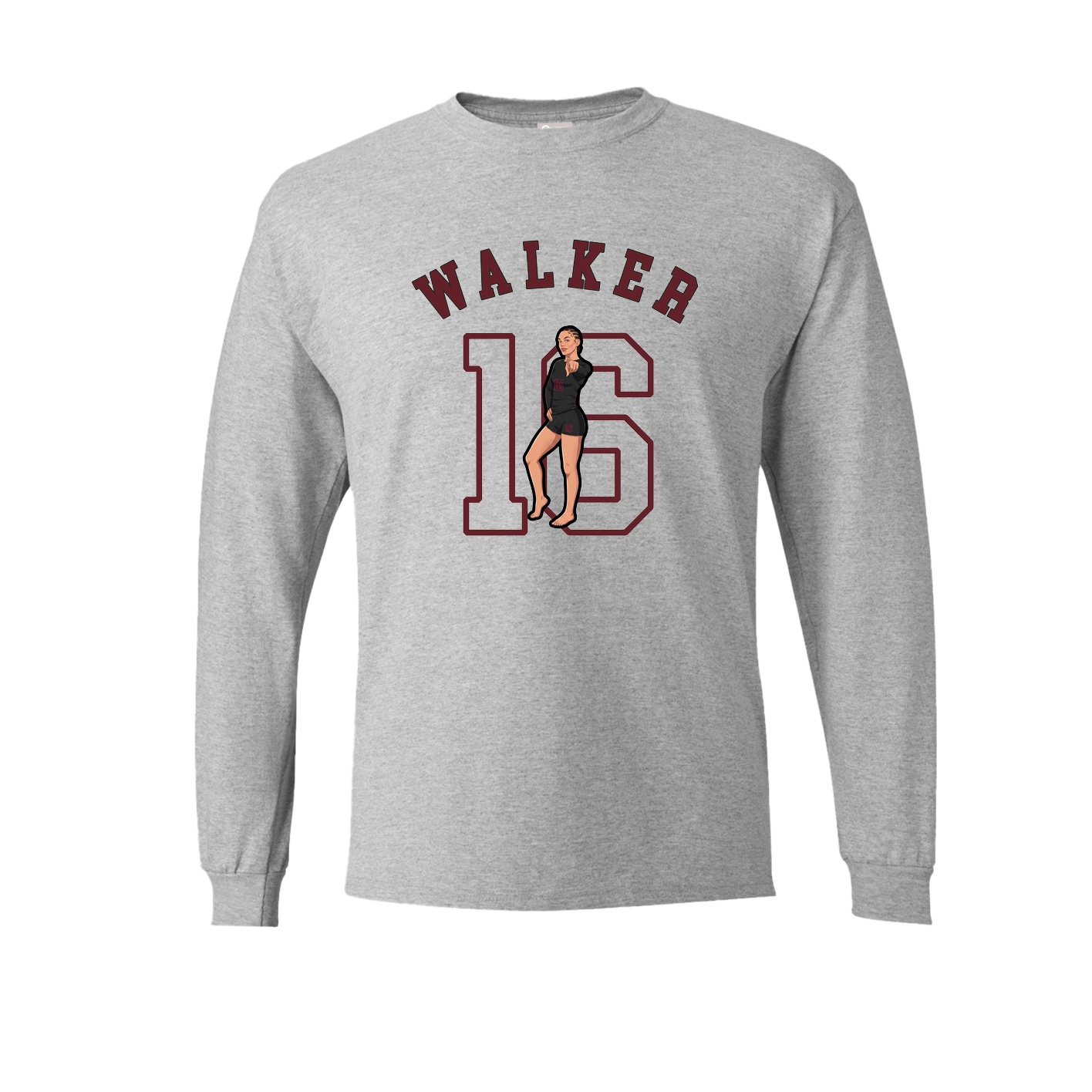 Long Sleeve Tee — Shirsey Arch in Grey