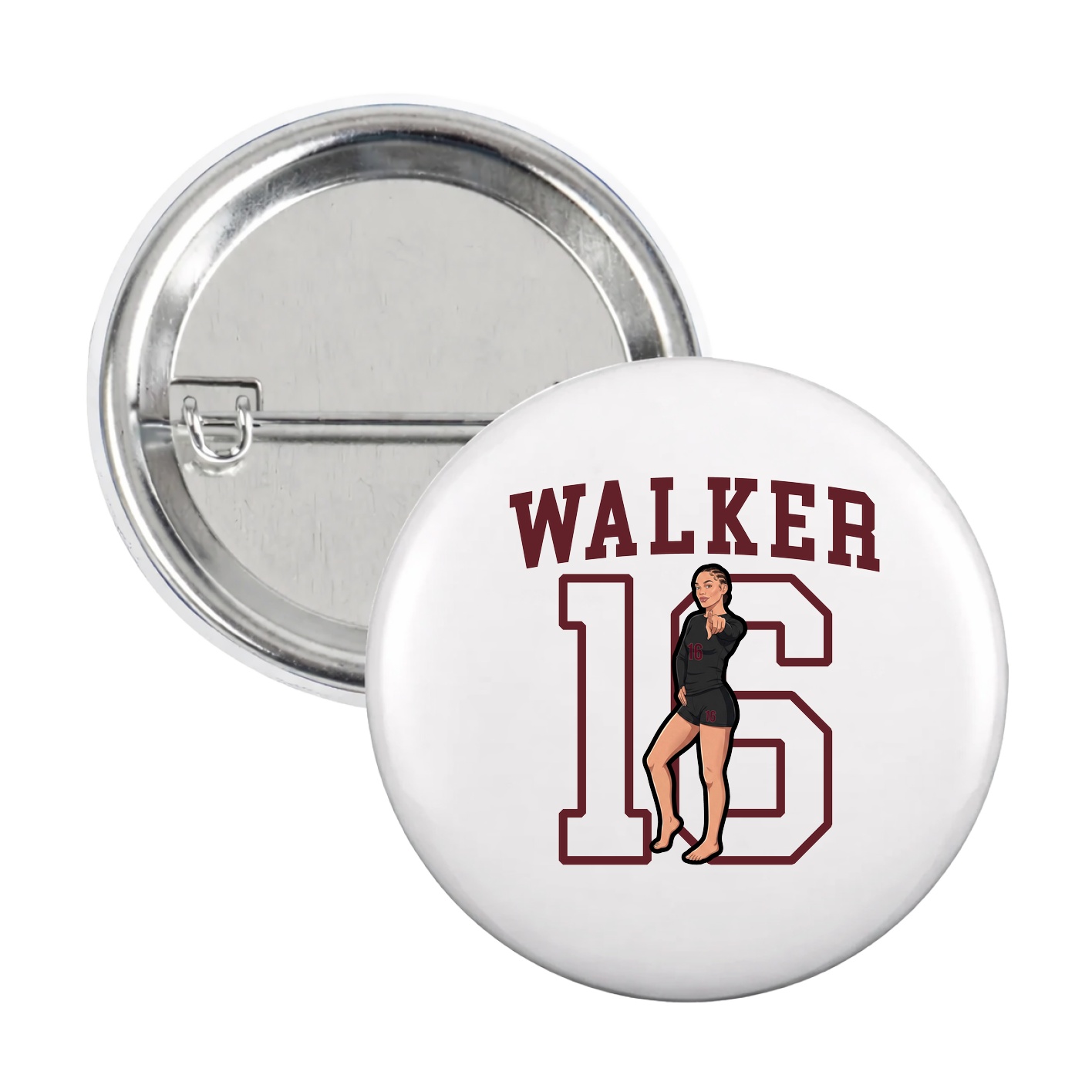 Game Day Button — Shirsey in White