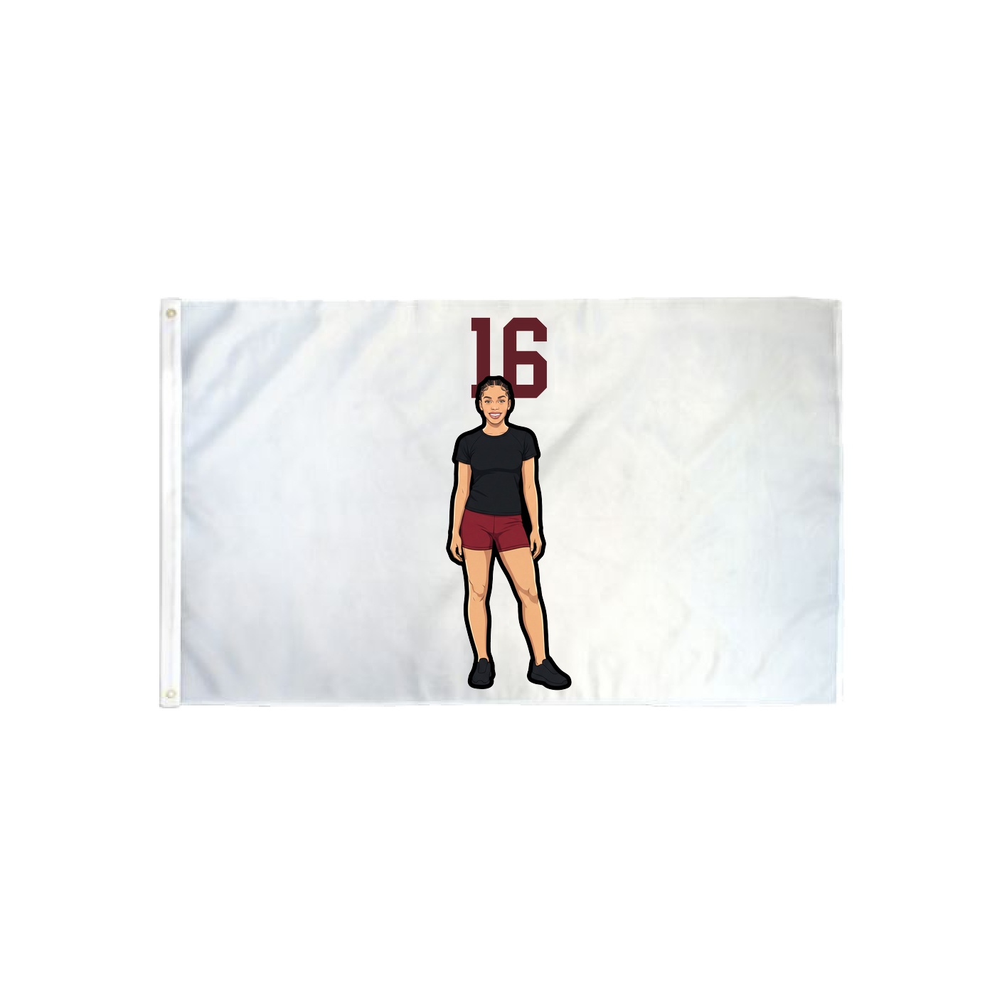 3x5 Flag — Number Top in Classic