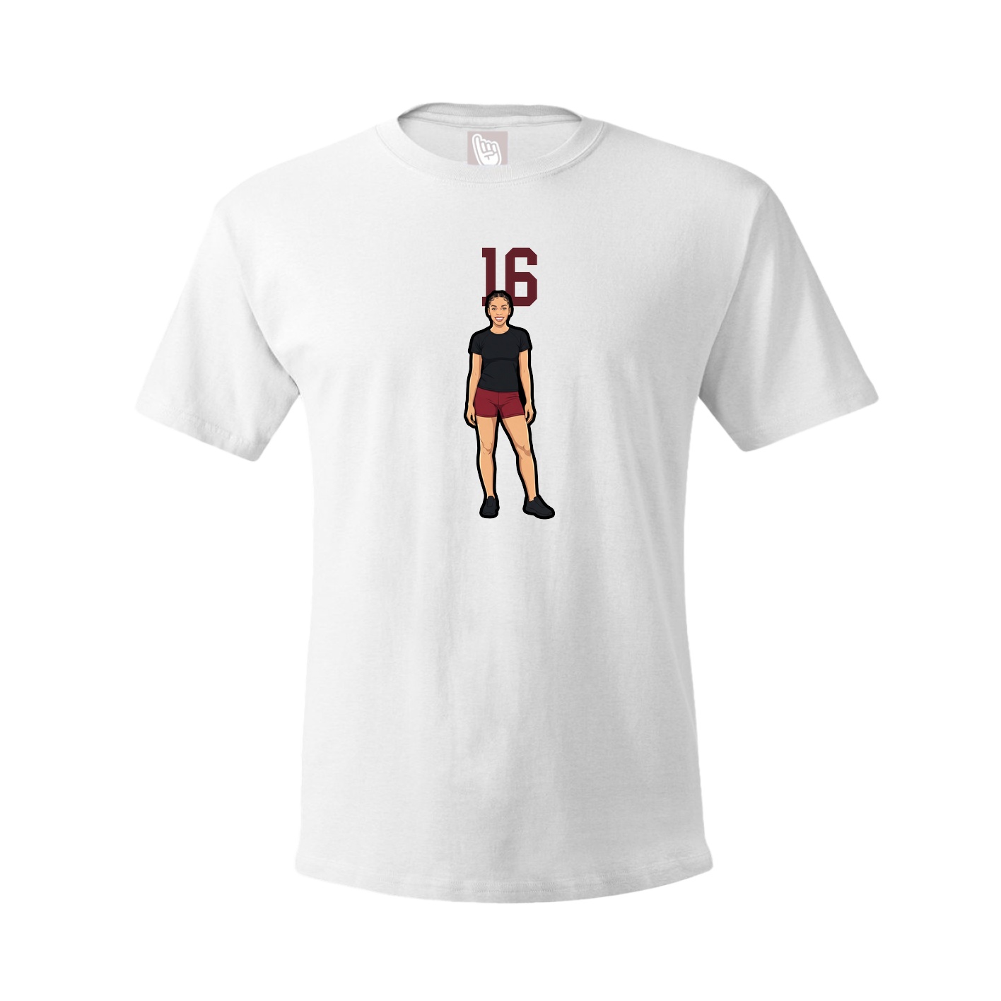 Tee — Number Top in White