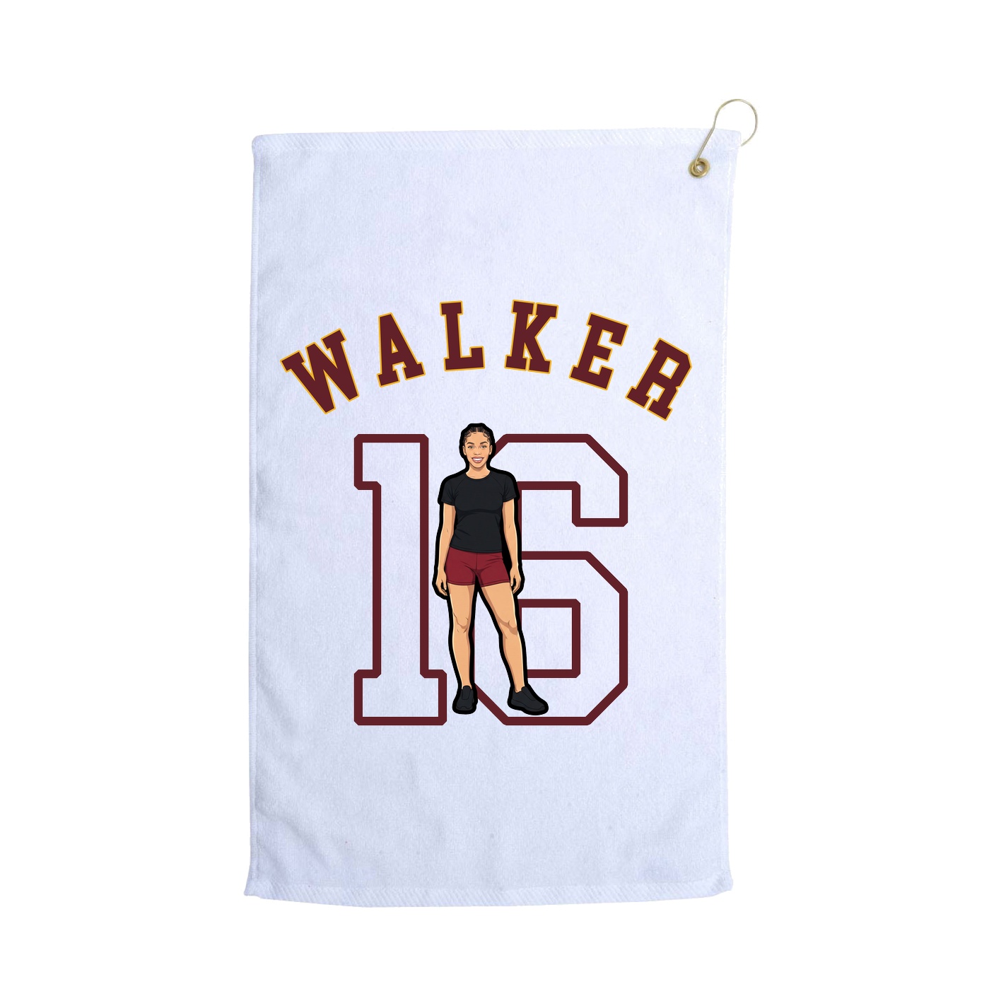 Golf Towel — Shirsey Arch in White