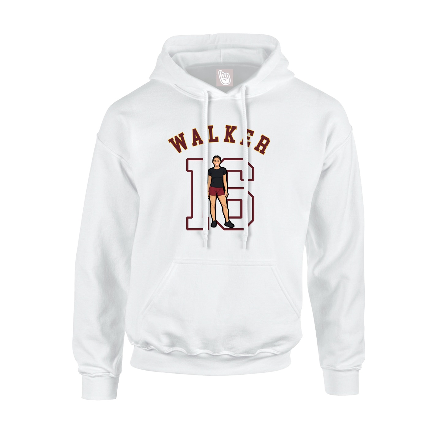 Hoodie — Shirsey Arch in White
