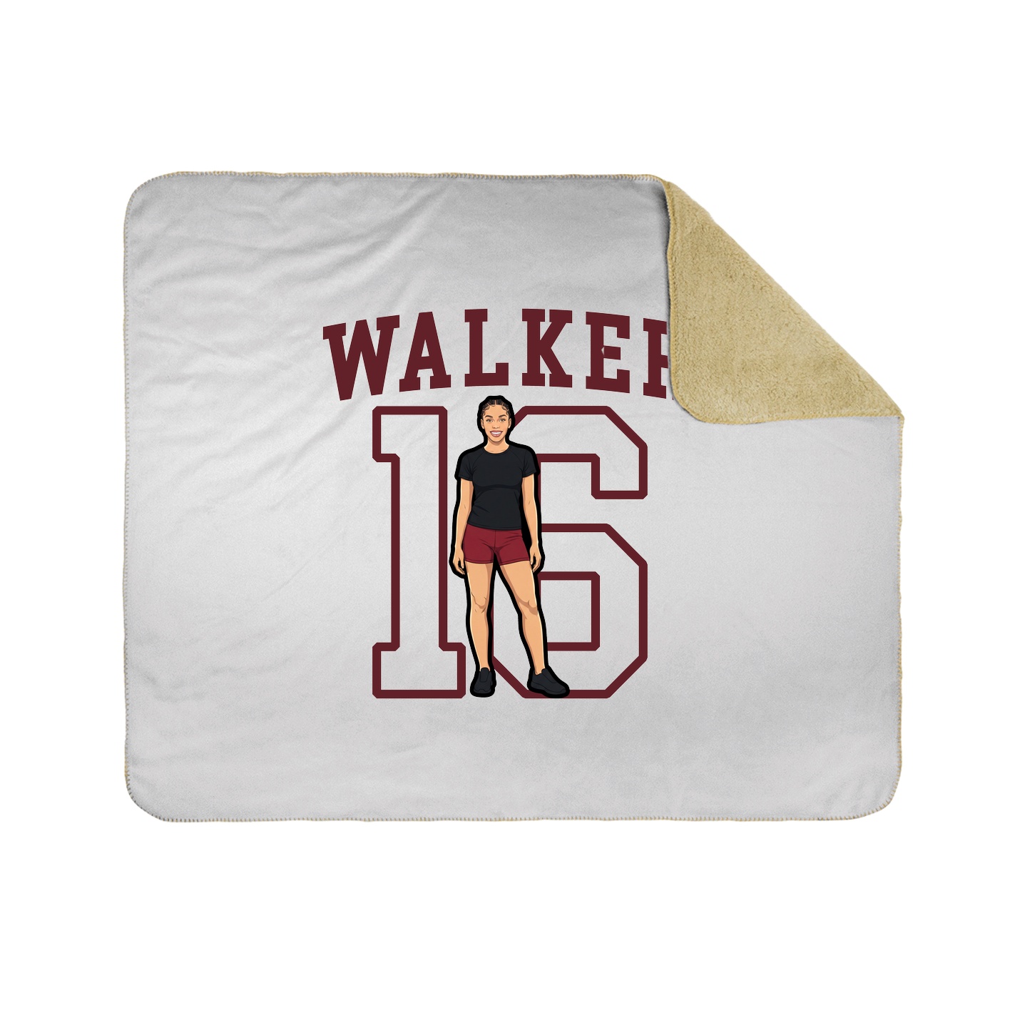 Throw Blanket — Shirsey in White