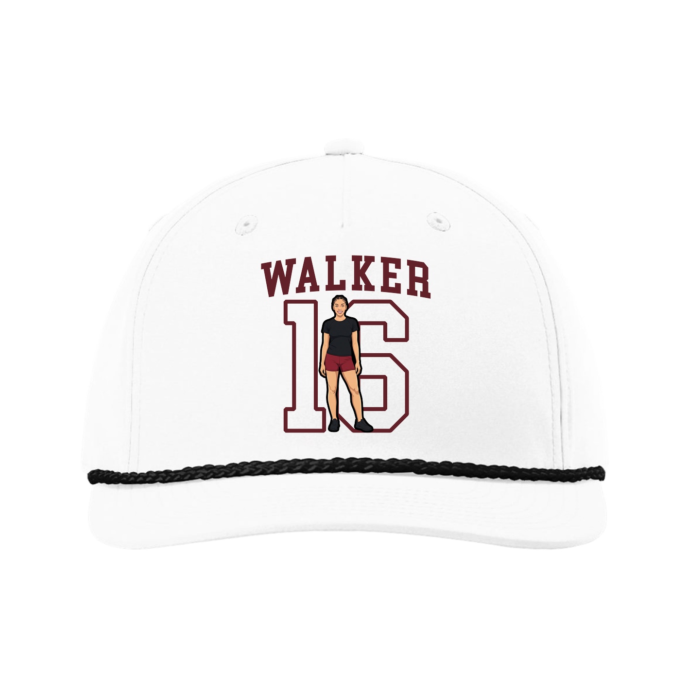 Five-Panel Classic Rope Cap — Shirsey in White