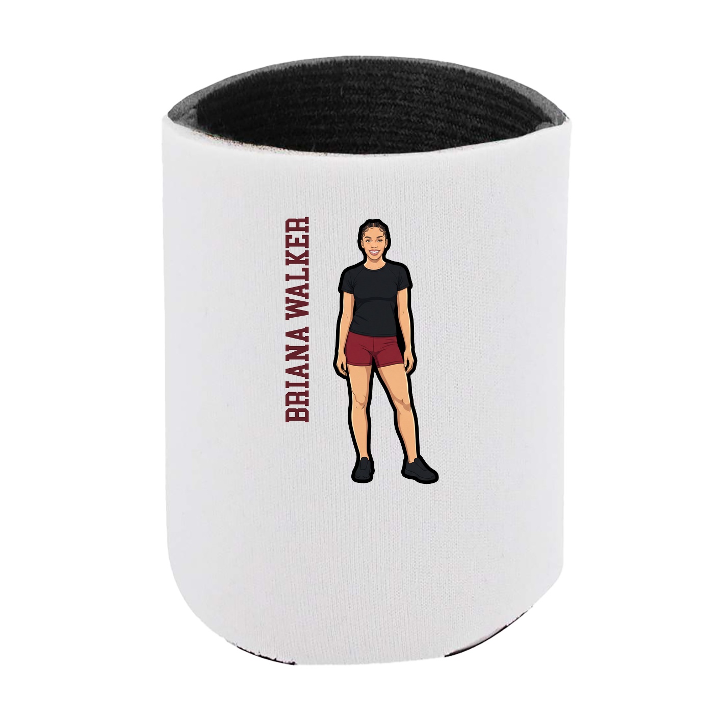 Can Holder — Name Vertical in White