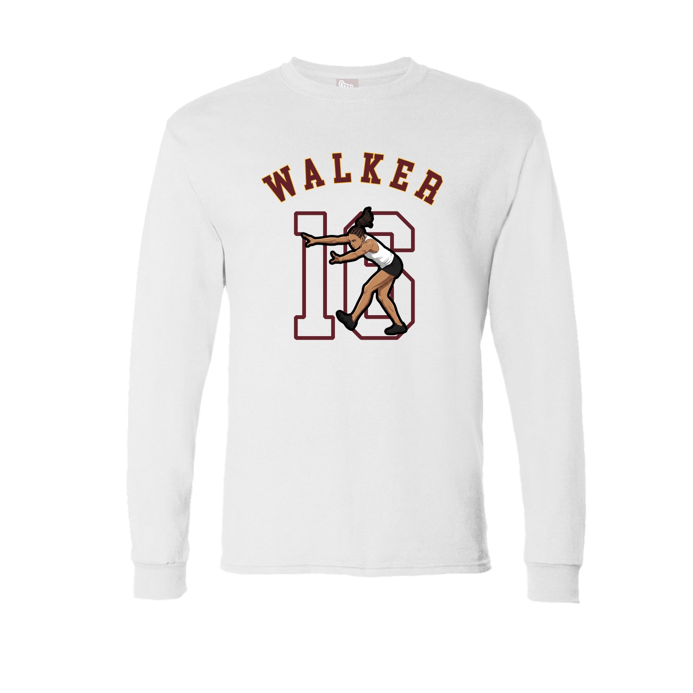 Long Sleeve Tee — Shirsey Arch in White