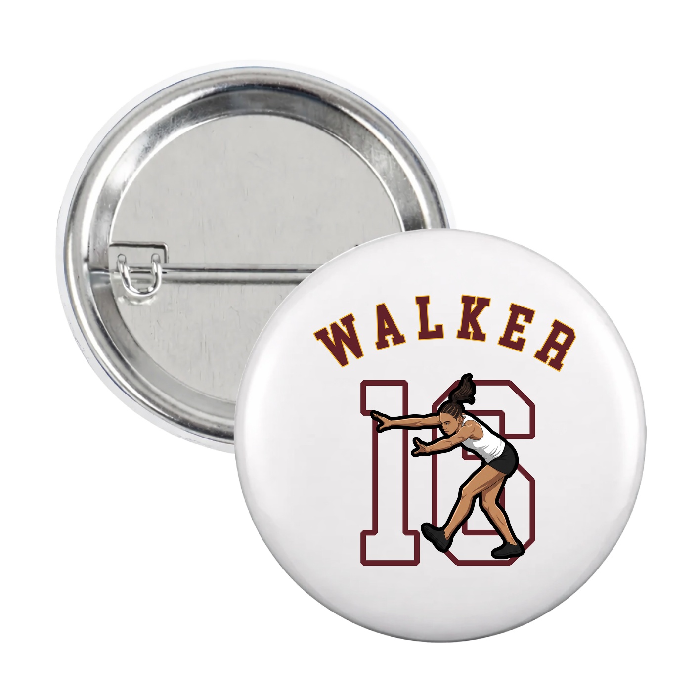 Game Day Button — Shirsey Arch in White