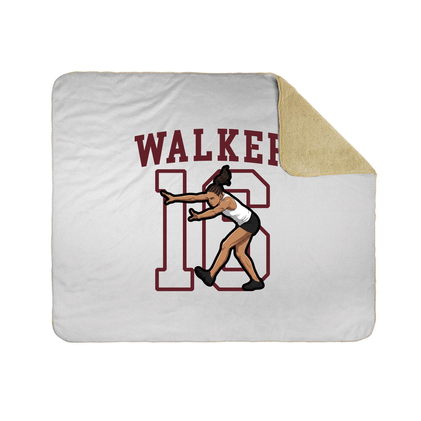 Throw Blanket — Shirsey in White