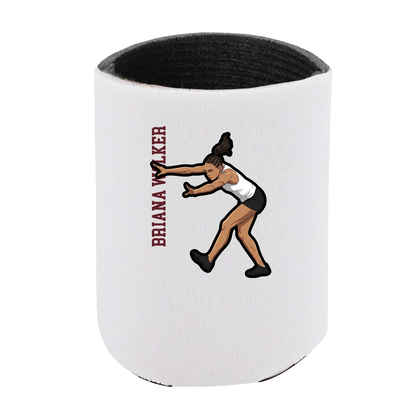 Can Holder — Name Vertical in White