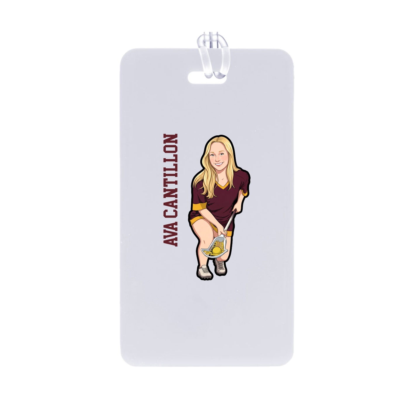 Bag Tag — Name Vertical in Classic