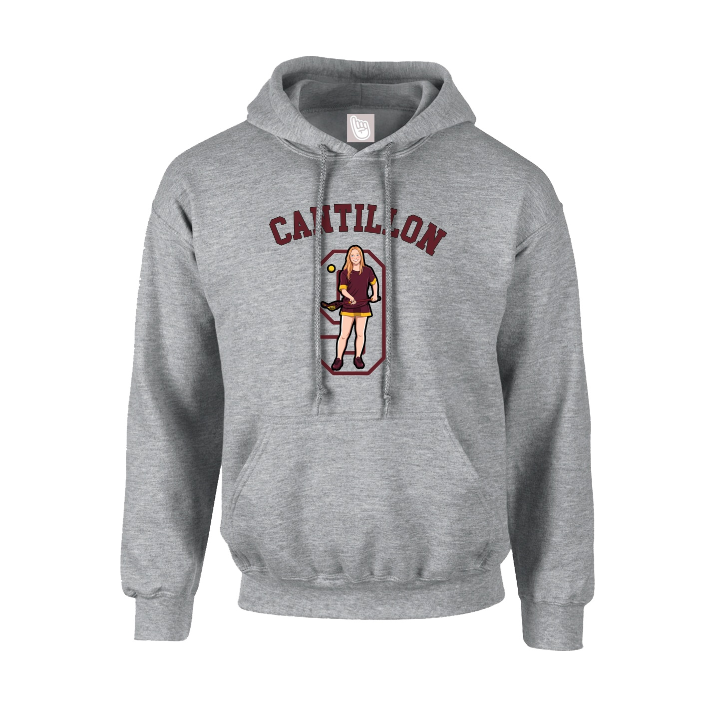 Youth Hoodie — Shirsey Arch in Grey