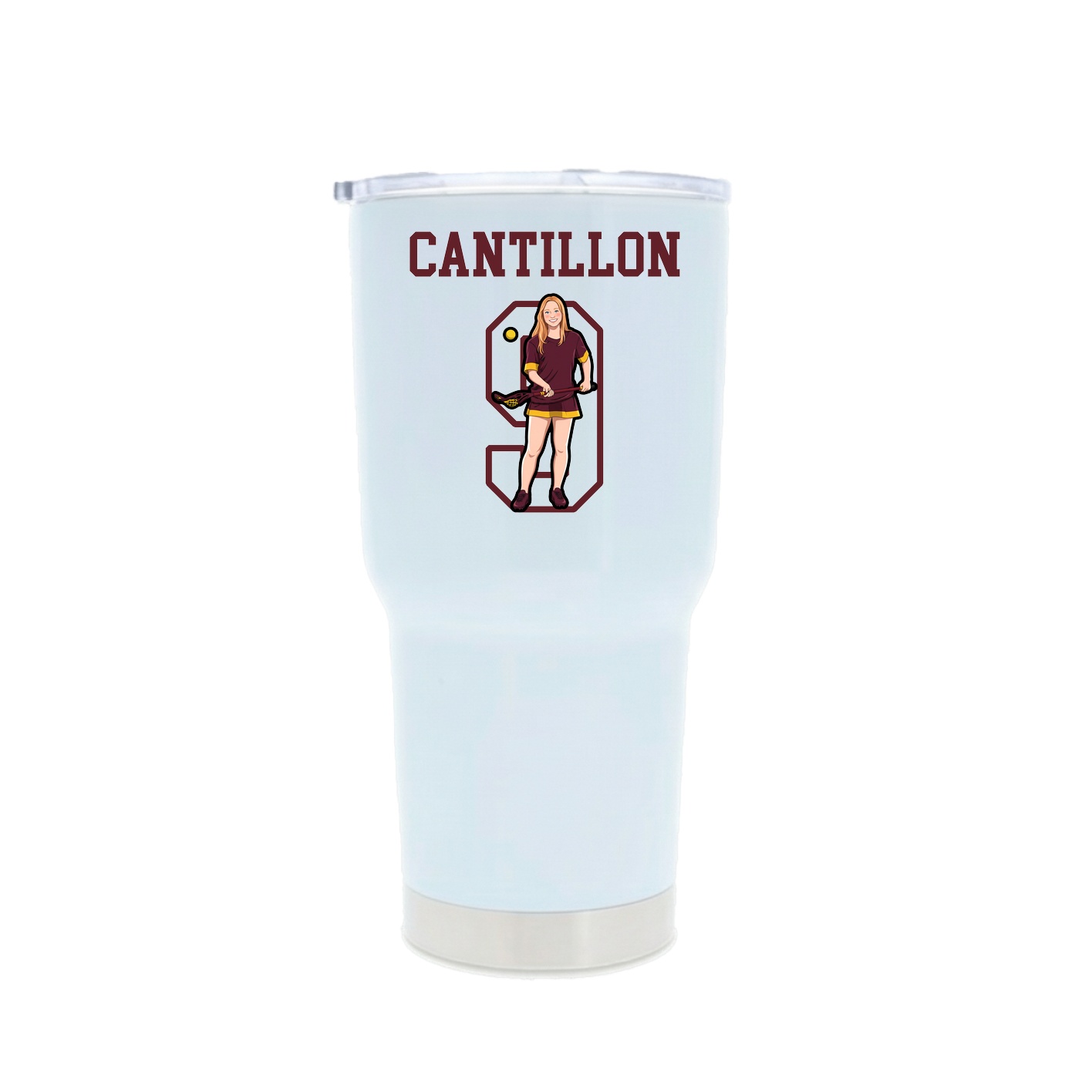 30oz Stainless Steel Tumbler — Shirsey in White