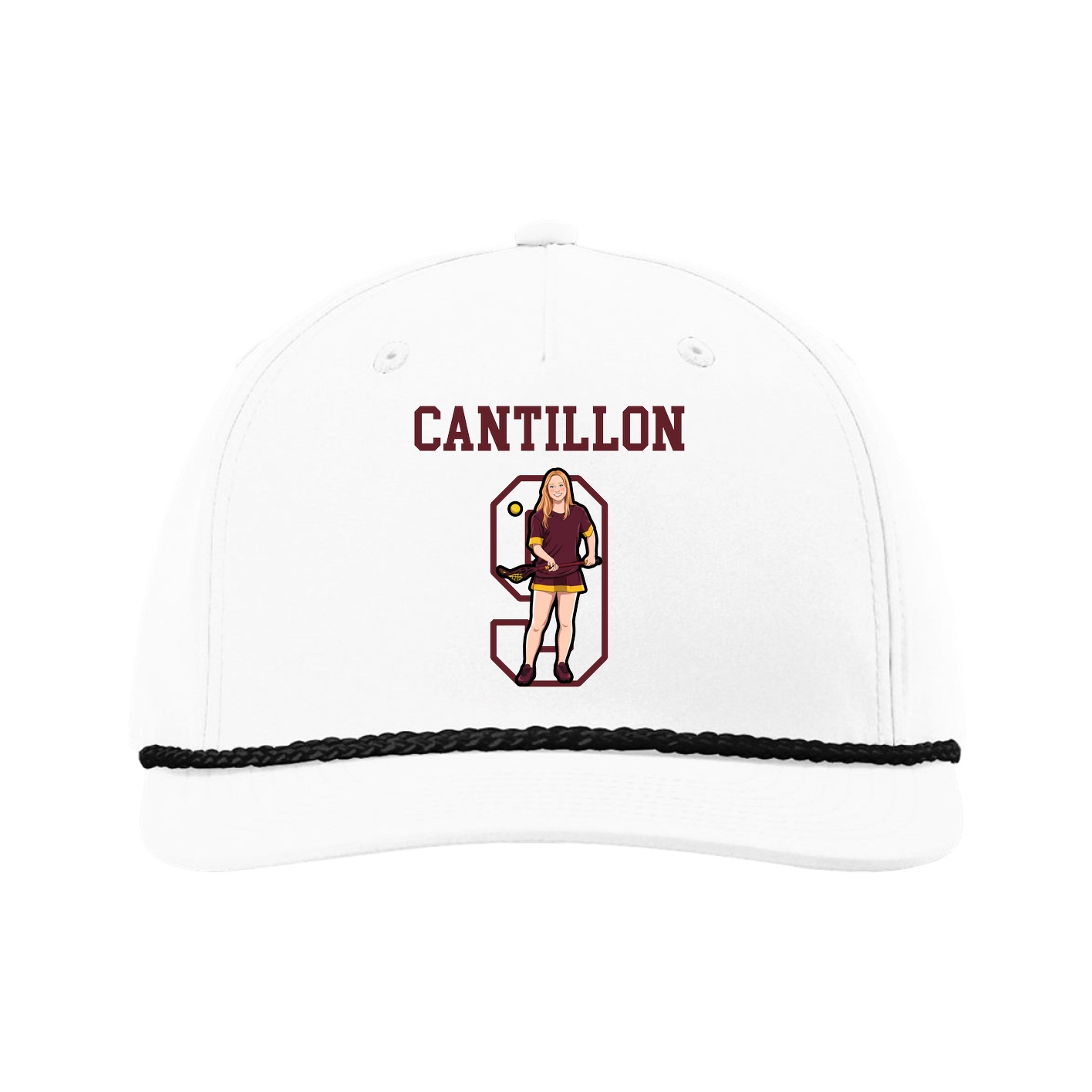 Five-Panel Classic Rope Cap — Shirsey in White