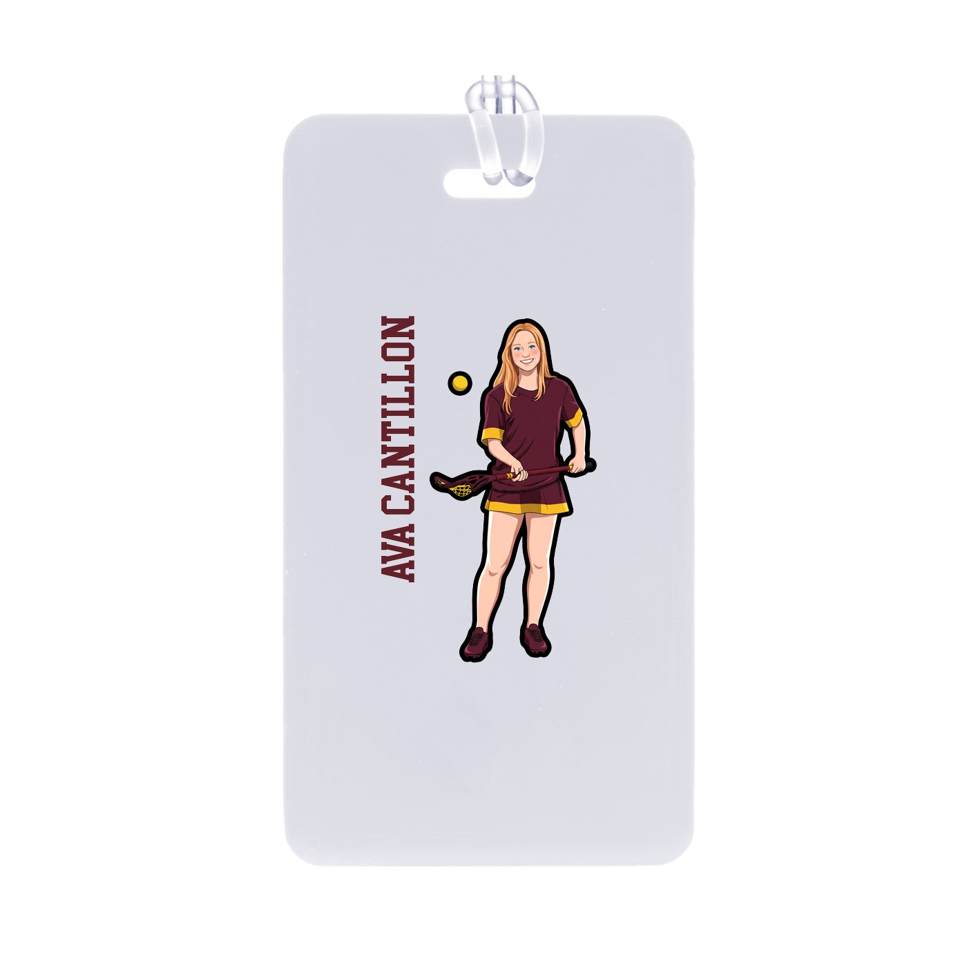 Bag Tag — Name Vertical in Classic
