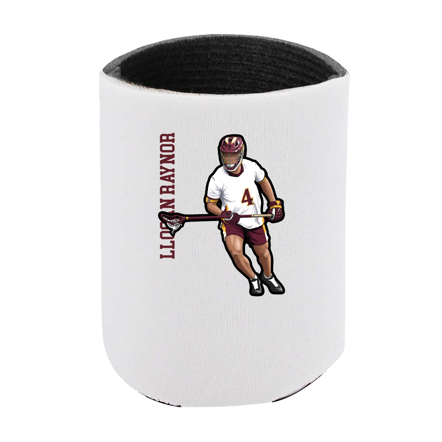 Can Holder — Name Vertical in White