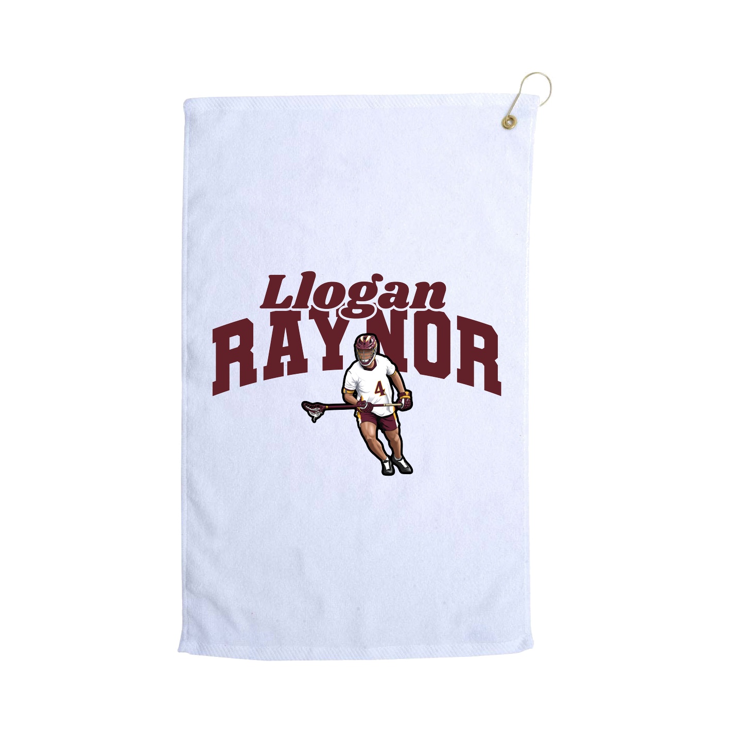 Golf Towel — Signature Arch in White