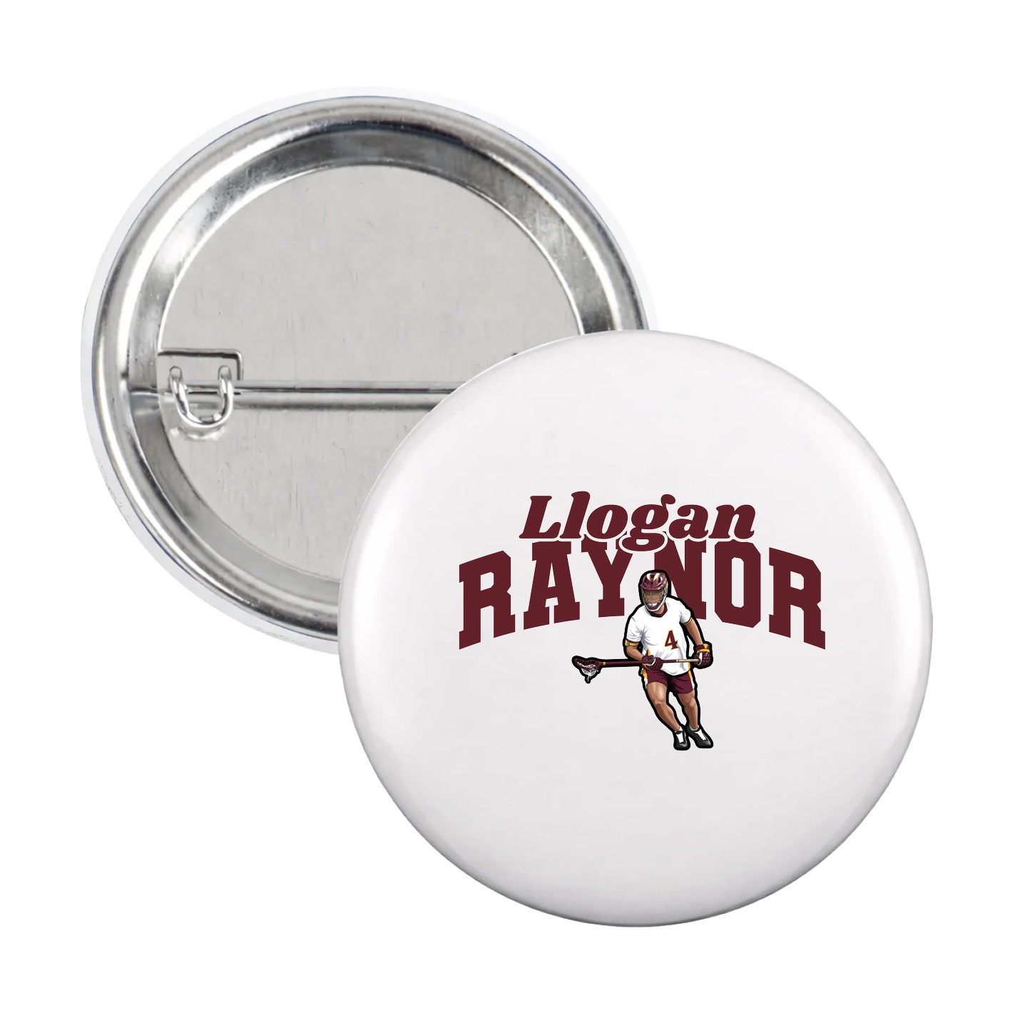 Game Day Button — Signature Arch in White
