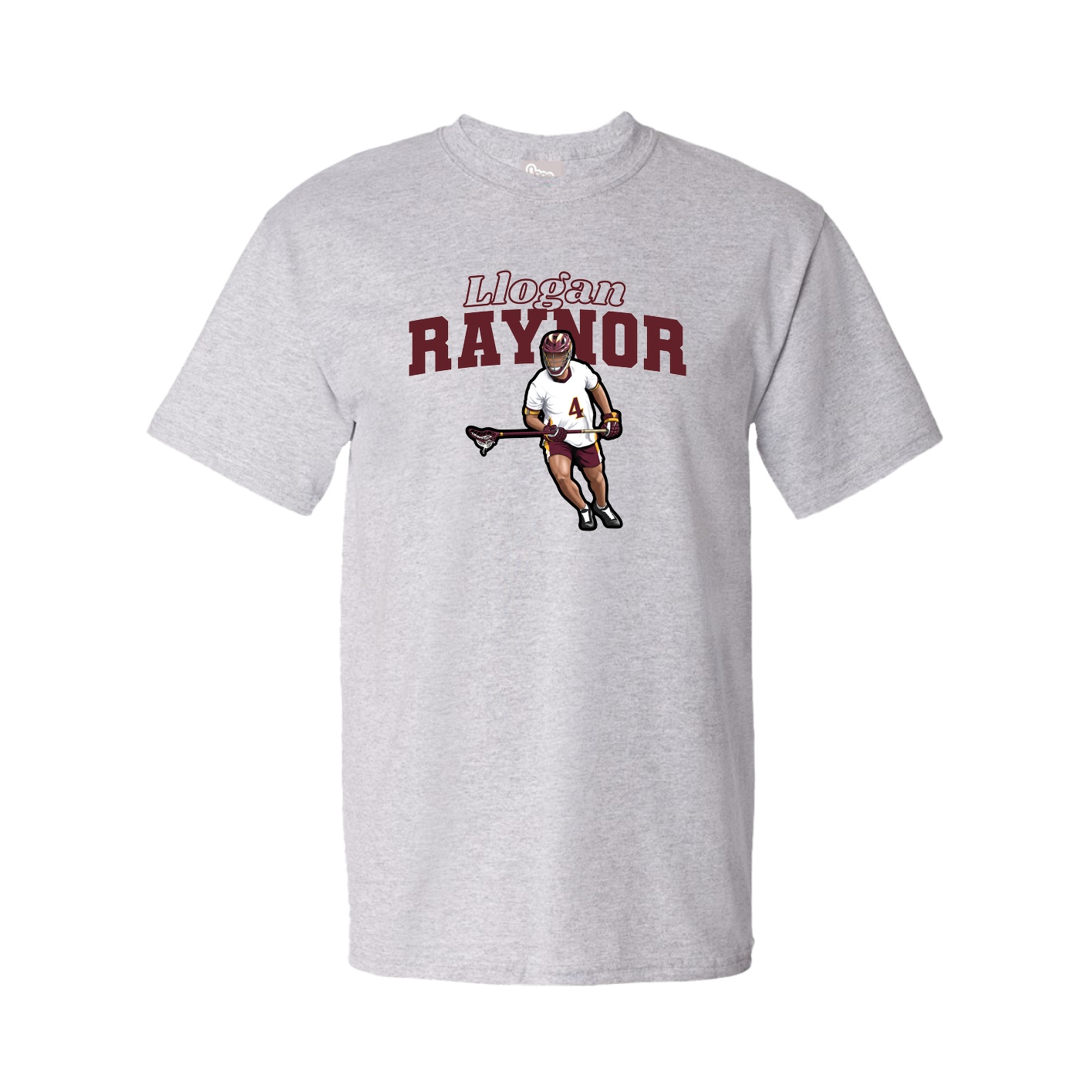 Youth Tee — Name Arch in Grey
