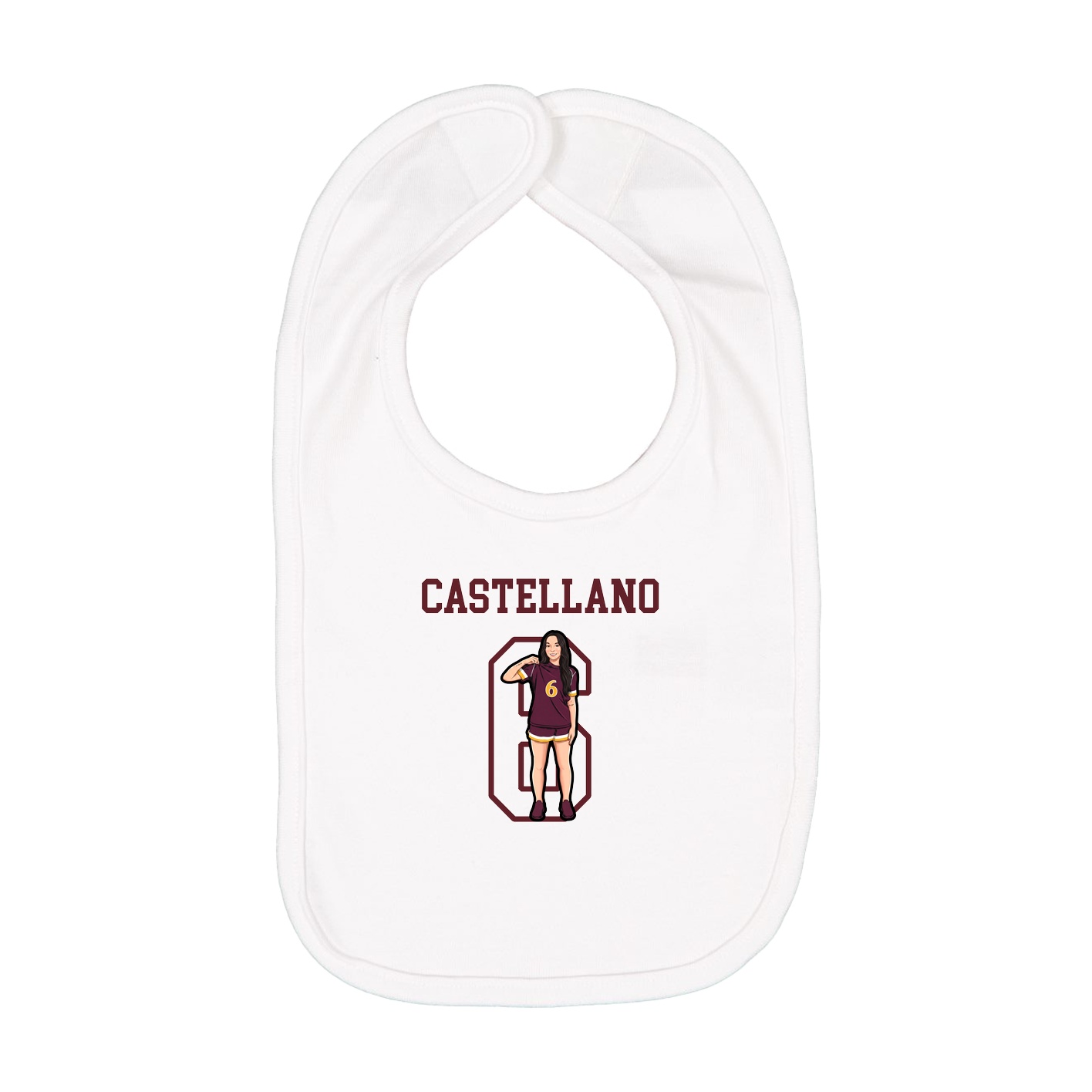 Infant Bib — Shirsey in White