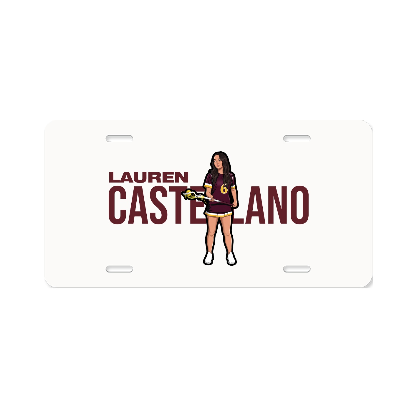 License Plate — Player Name in Classic