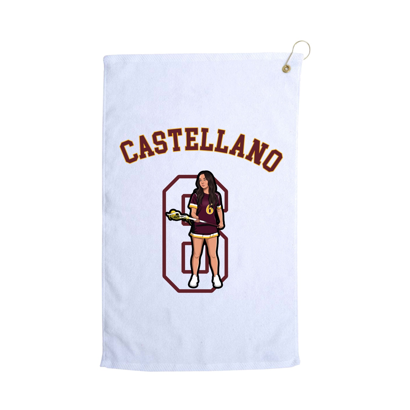 Golf Towel — Shirsey Arch in White