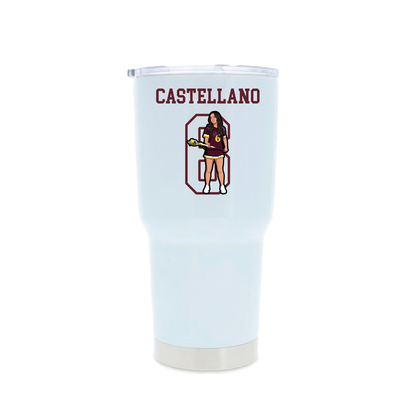 30oz Stainless Steel Tumbler — Shirsey in White
