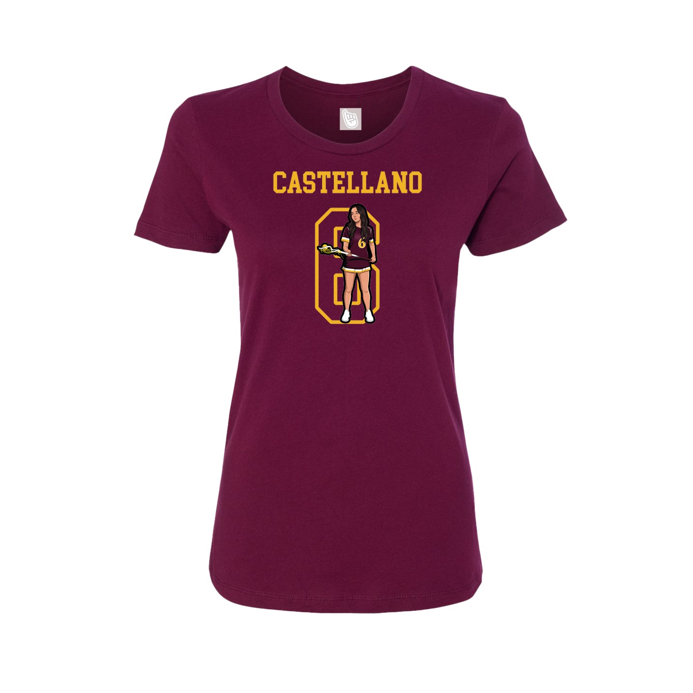 Fitted Women's Tee — Shirsey in Maroon