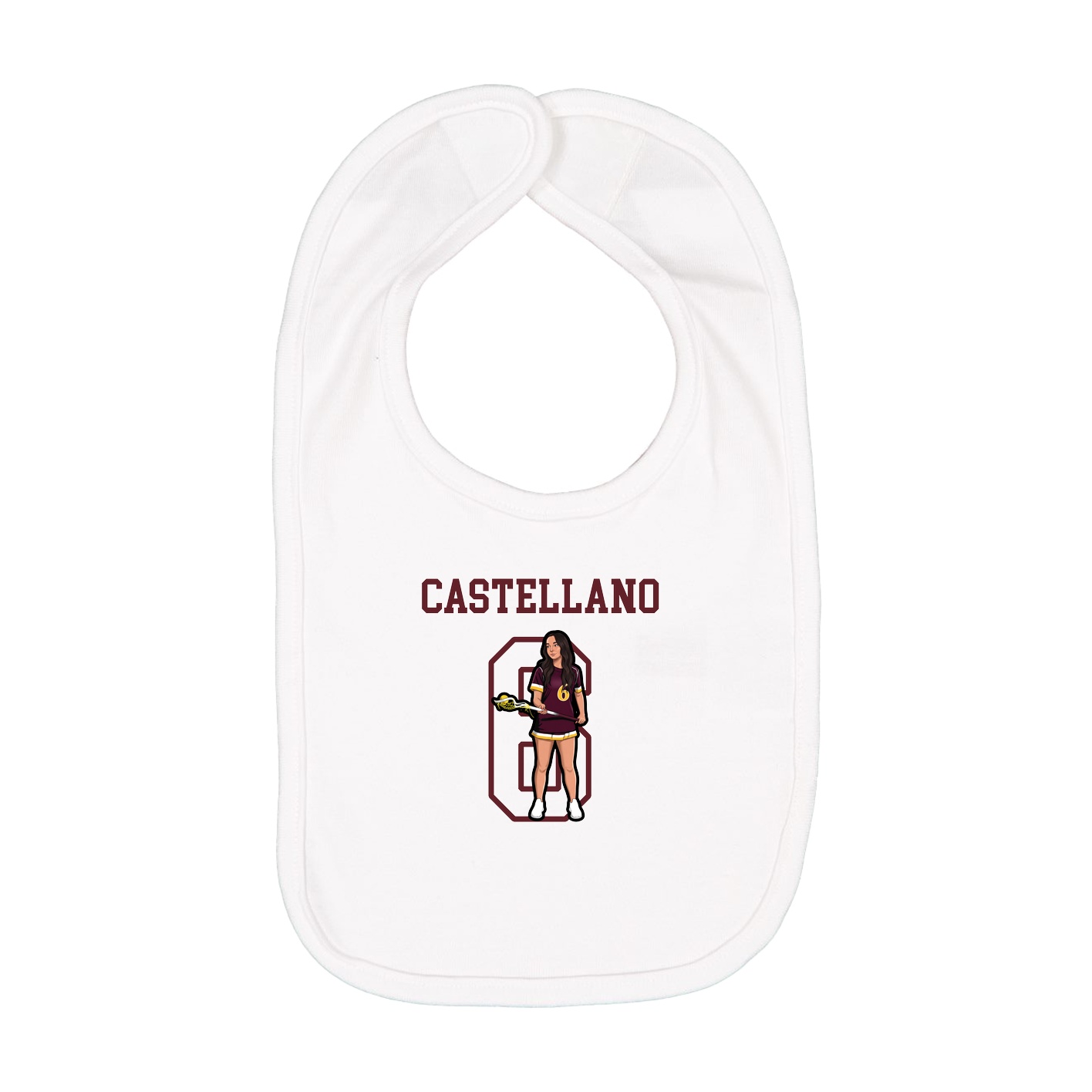 Infant Bib — Shirsey in White