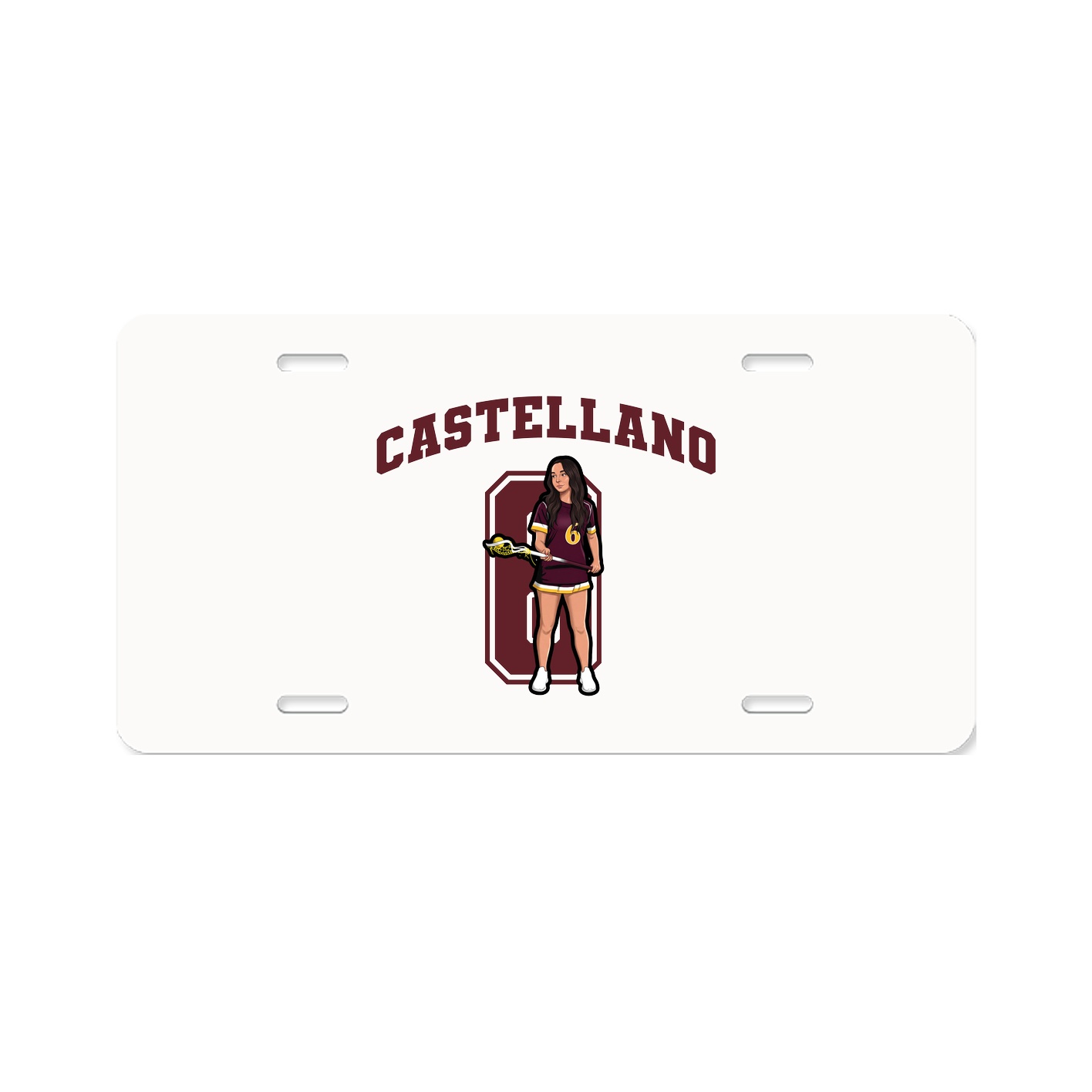 License Plate — Number in Classic