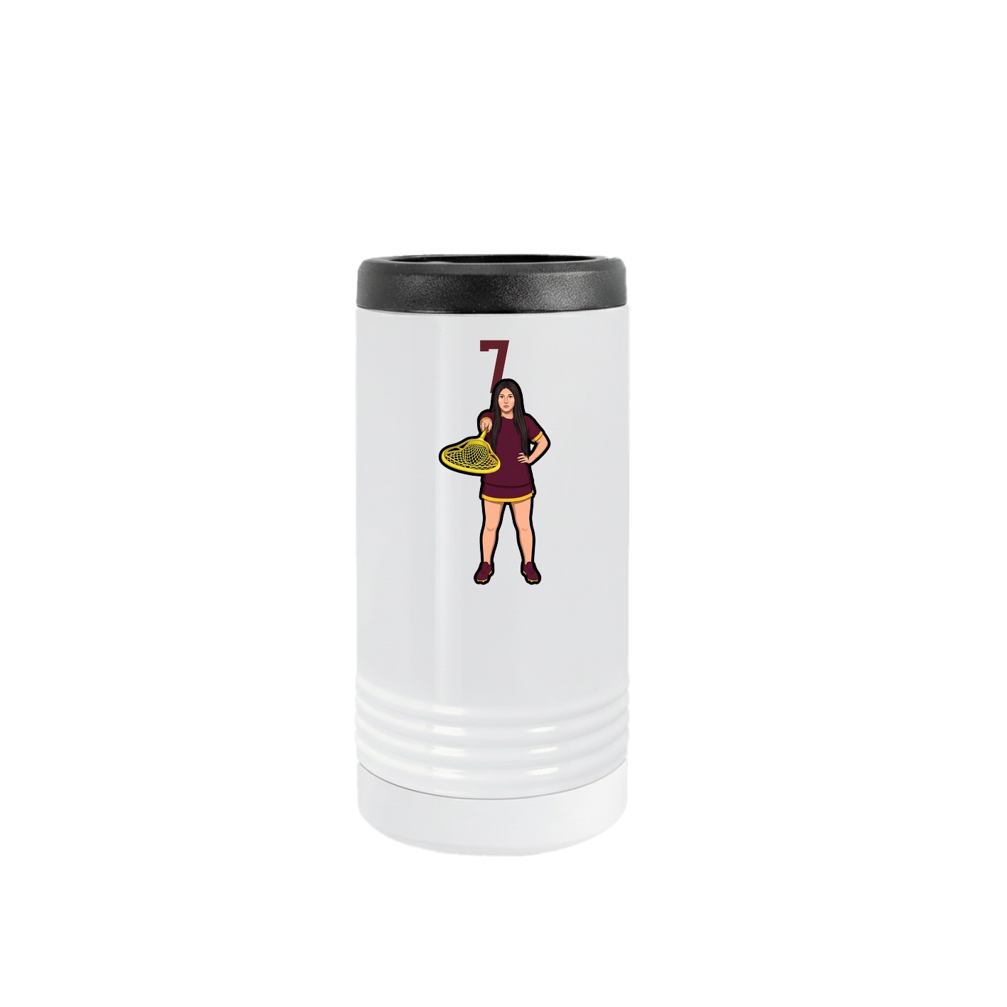 Slim Beverage Holder — Number Top in White