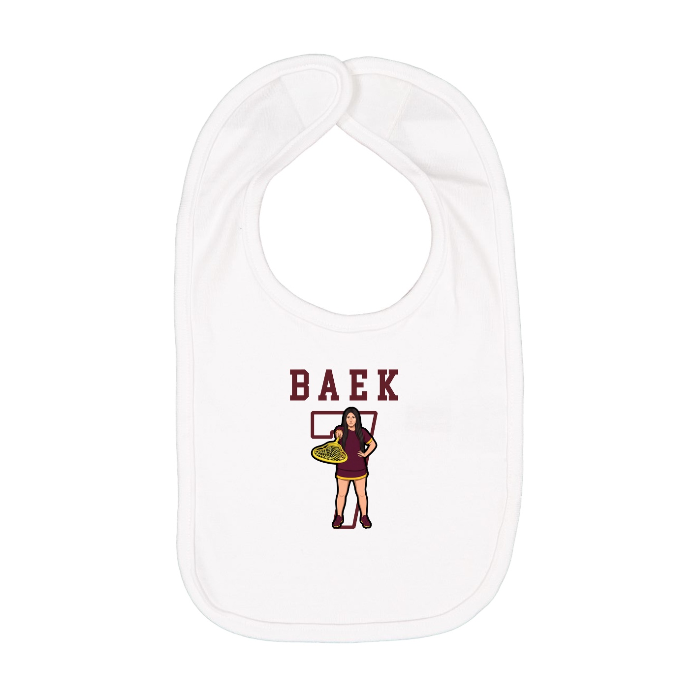 Infant Bib — Shirsey in White