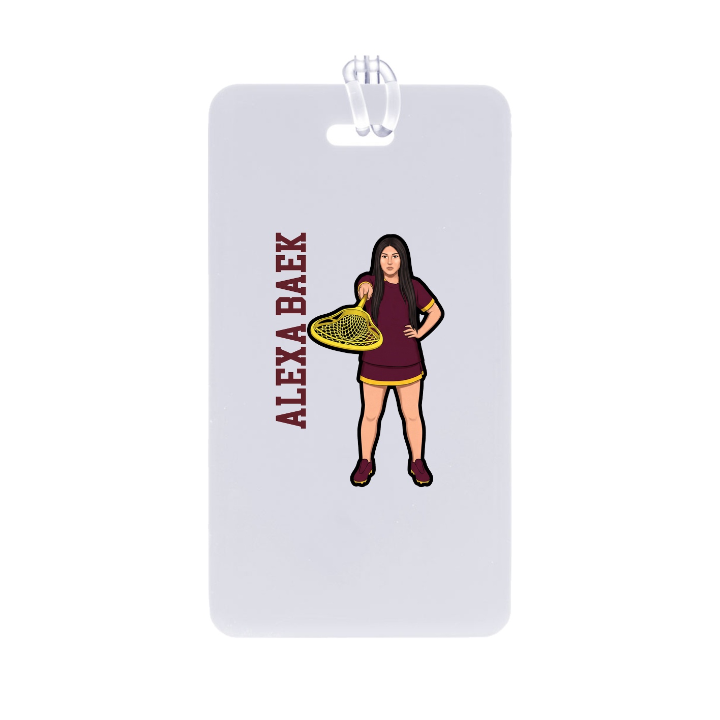 Bag Tag — Name Vertical in Classic