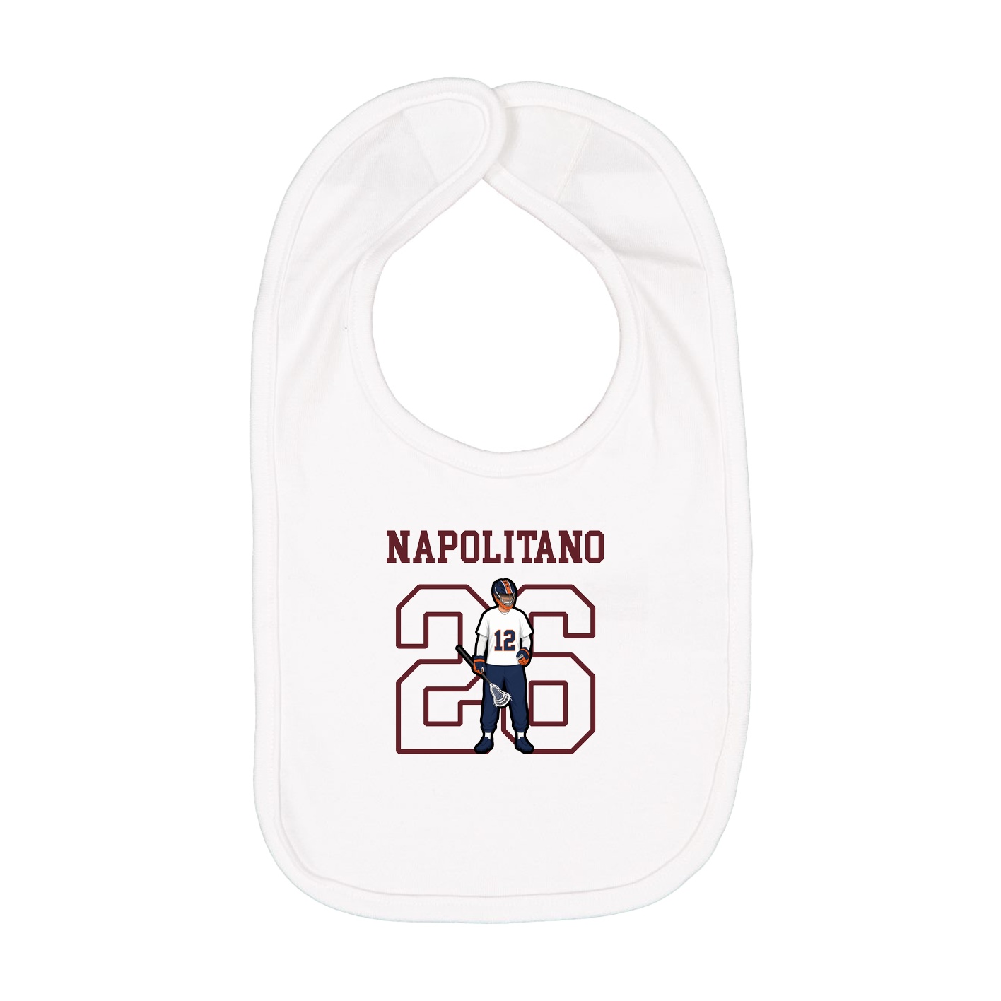 Infant Bib — Shirsey in White