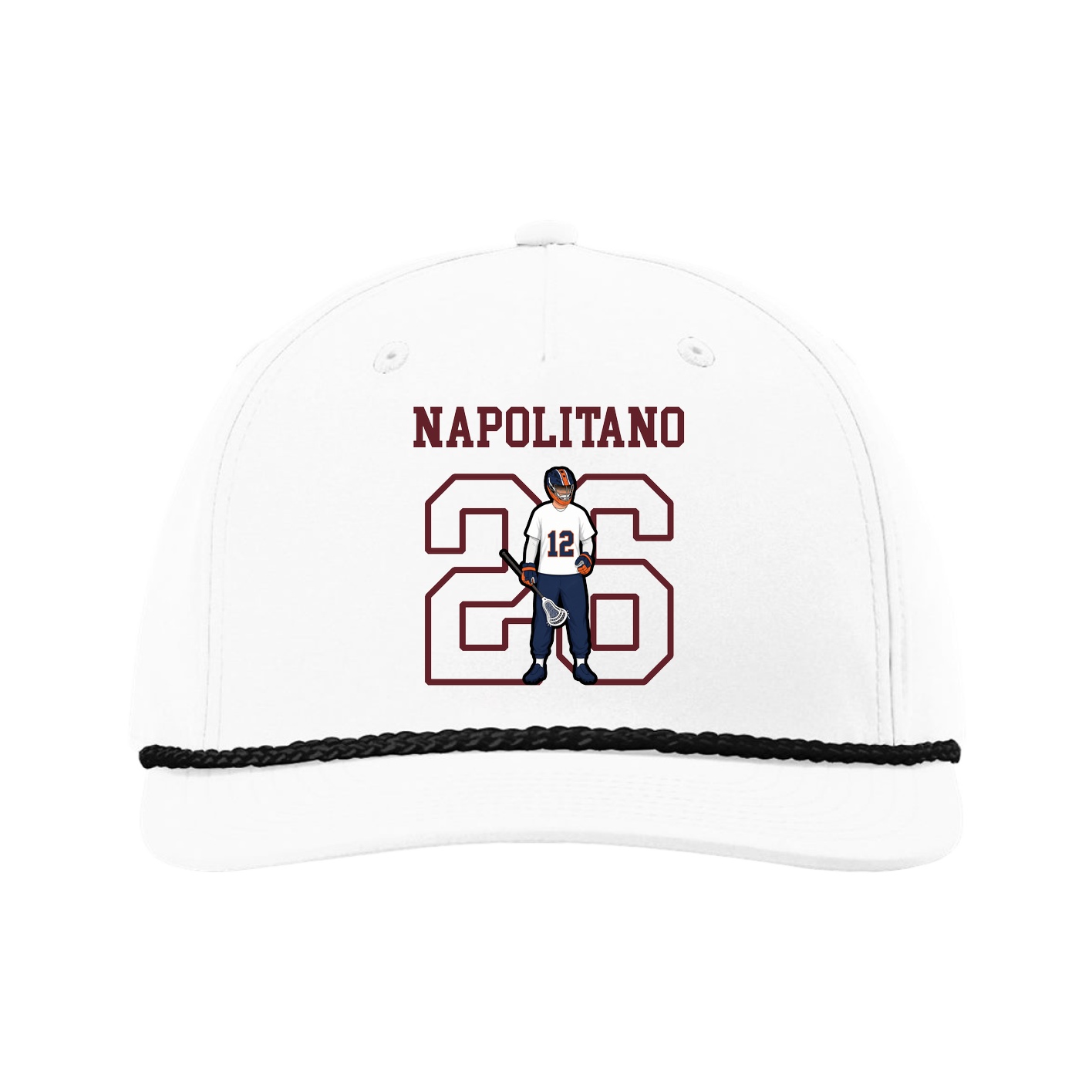 Five-Panel Classic Rope Cap — Shirsey in White