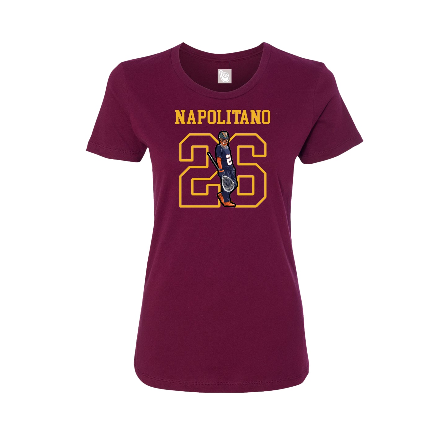 Fitted Women's Tee — Shirsey in Maroon