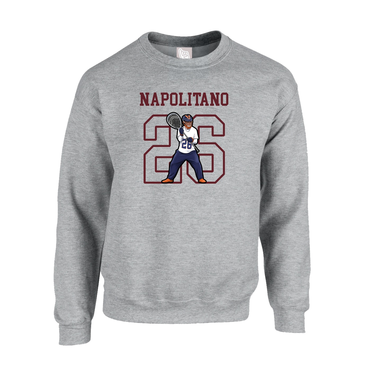 Fleece Crew — Shirsey in Grey