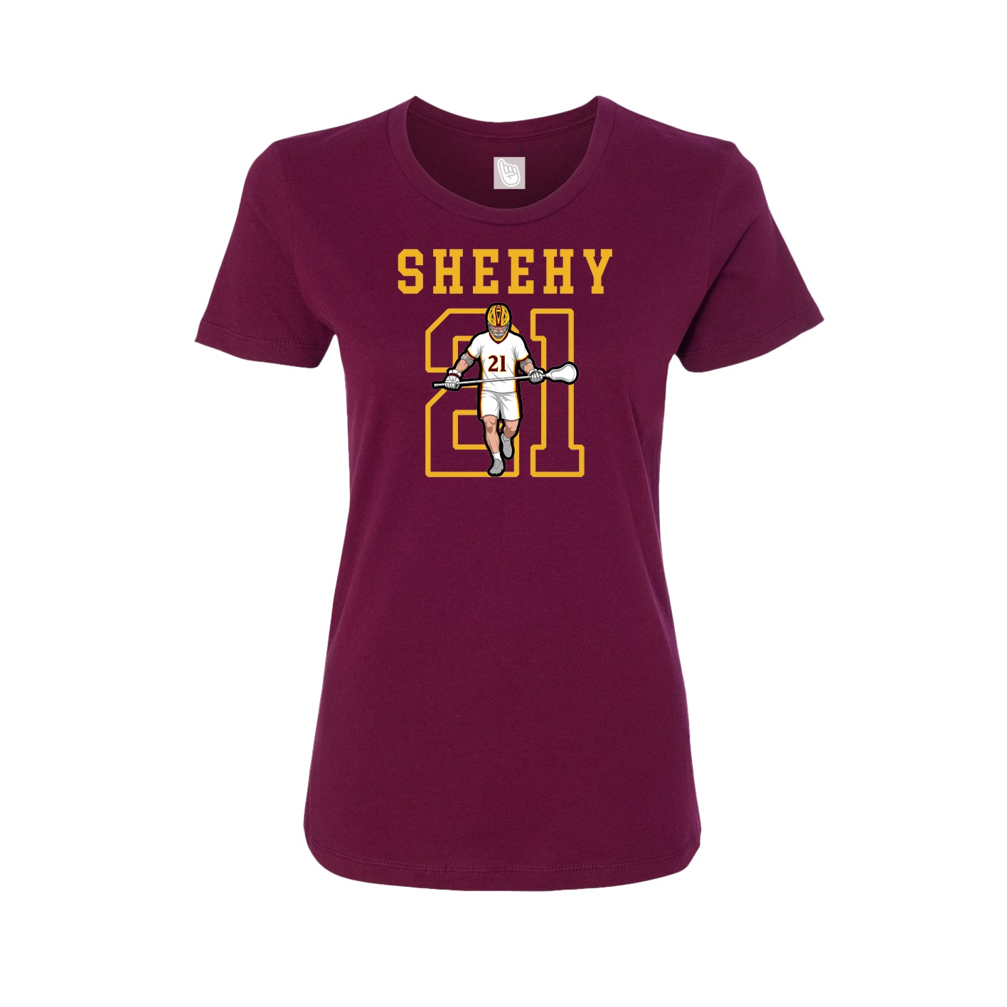Fitted Women's Tee — Shirsey in Maroon
