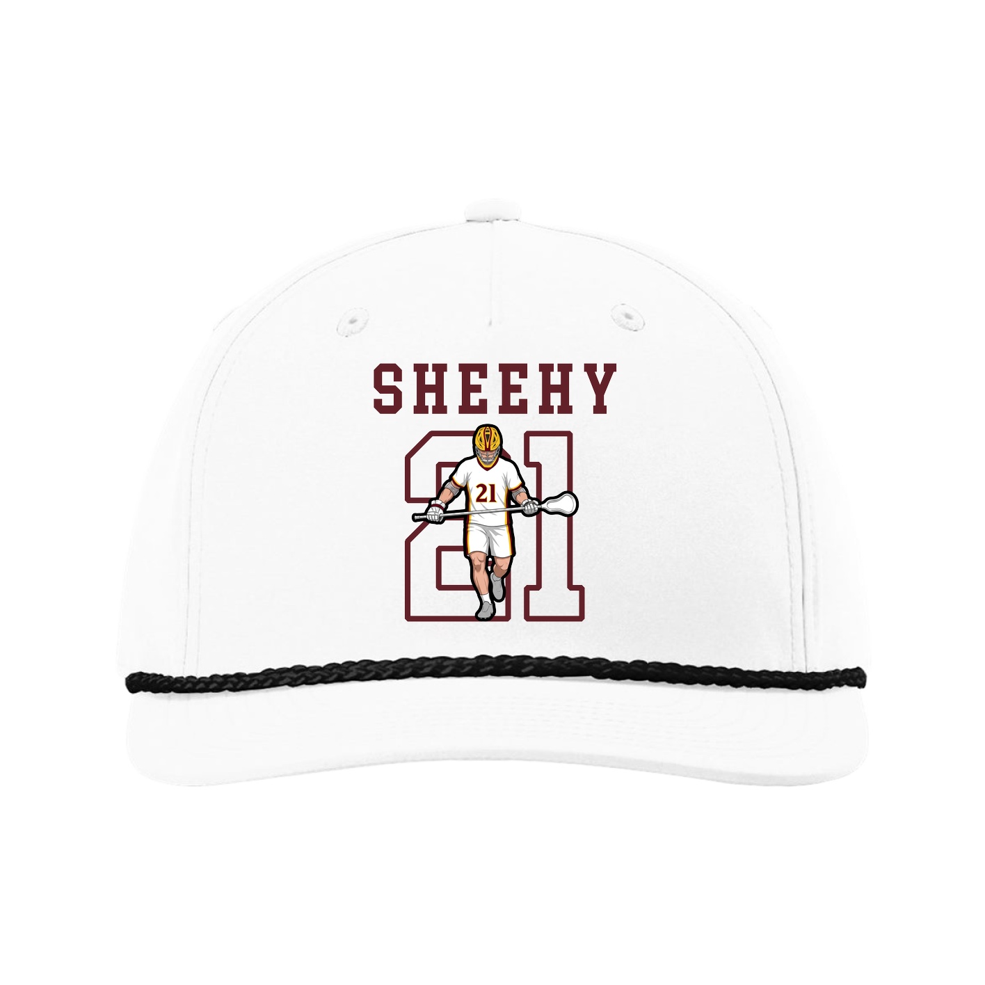Five-Panel Classic Rope Cap — Shirsey in White