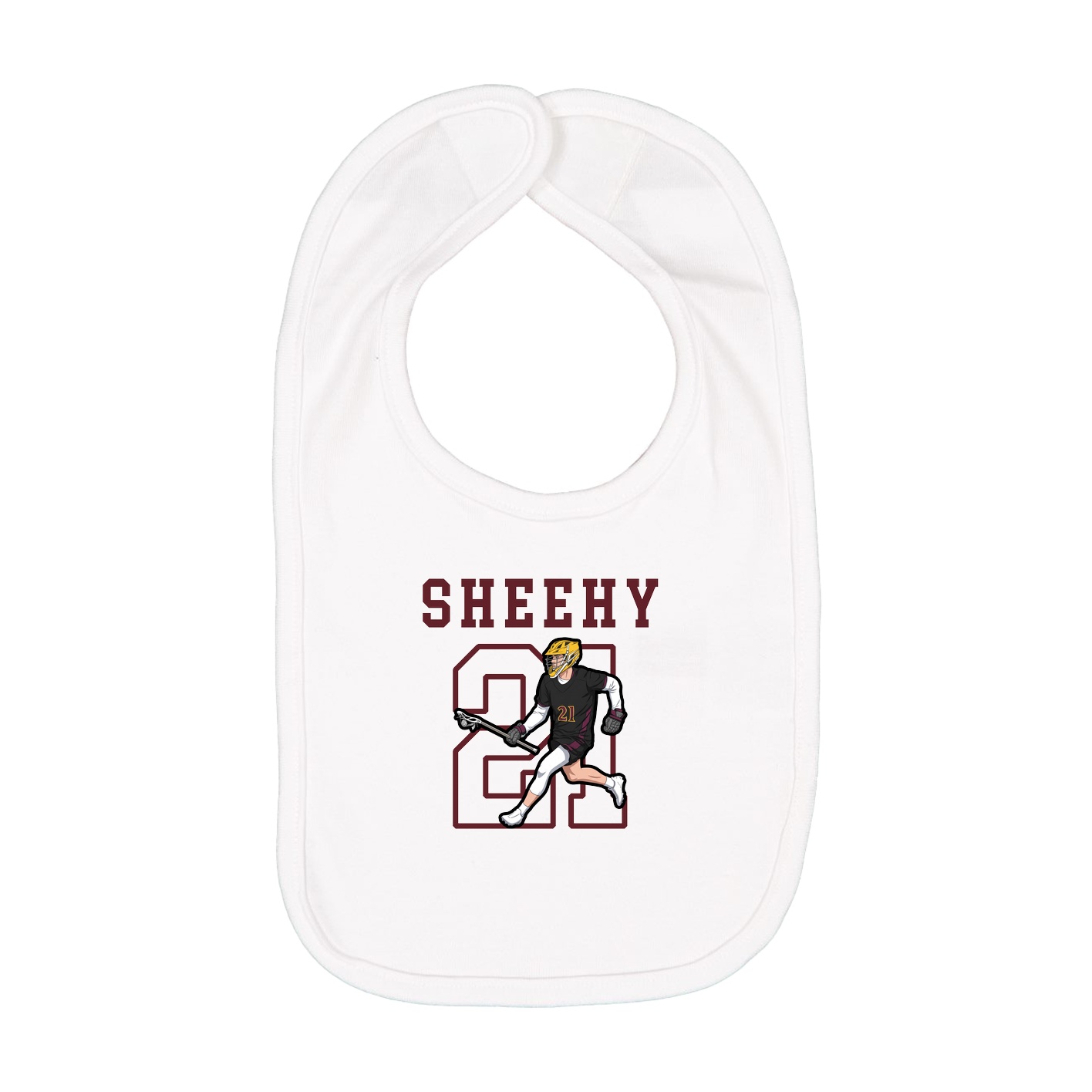 Infant Bib — Shirsey in White