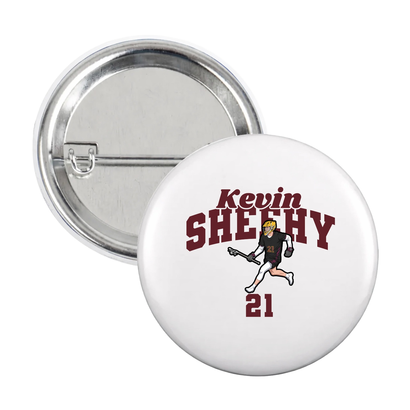 Game Day Button — Signature Arch in White