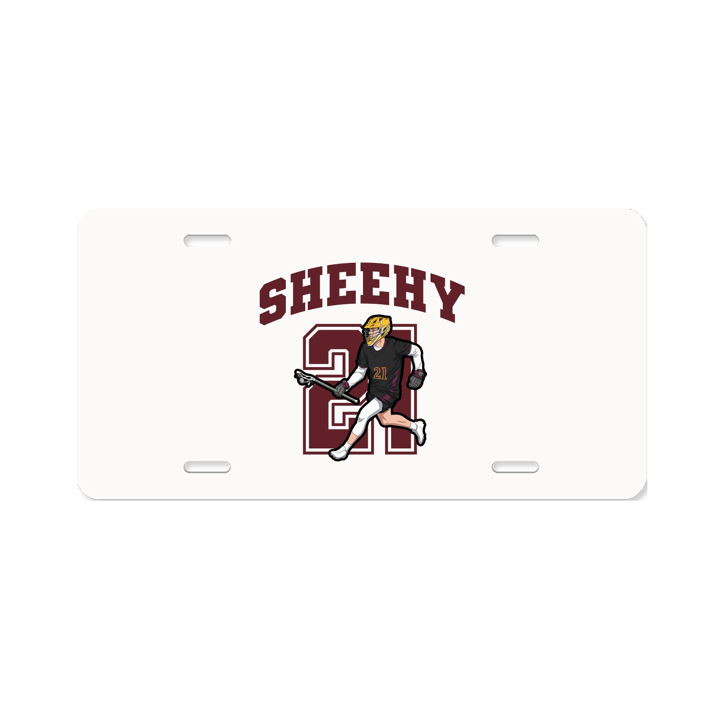 License Plate — Number in Classic