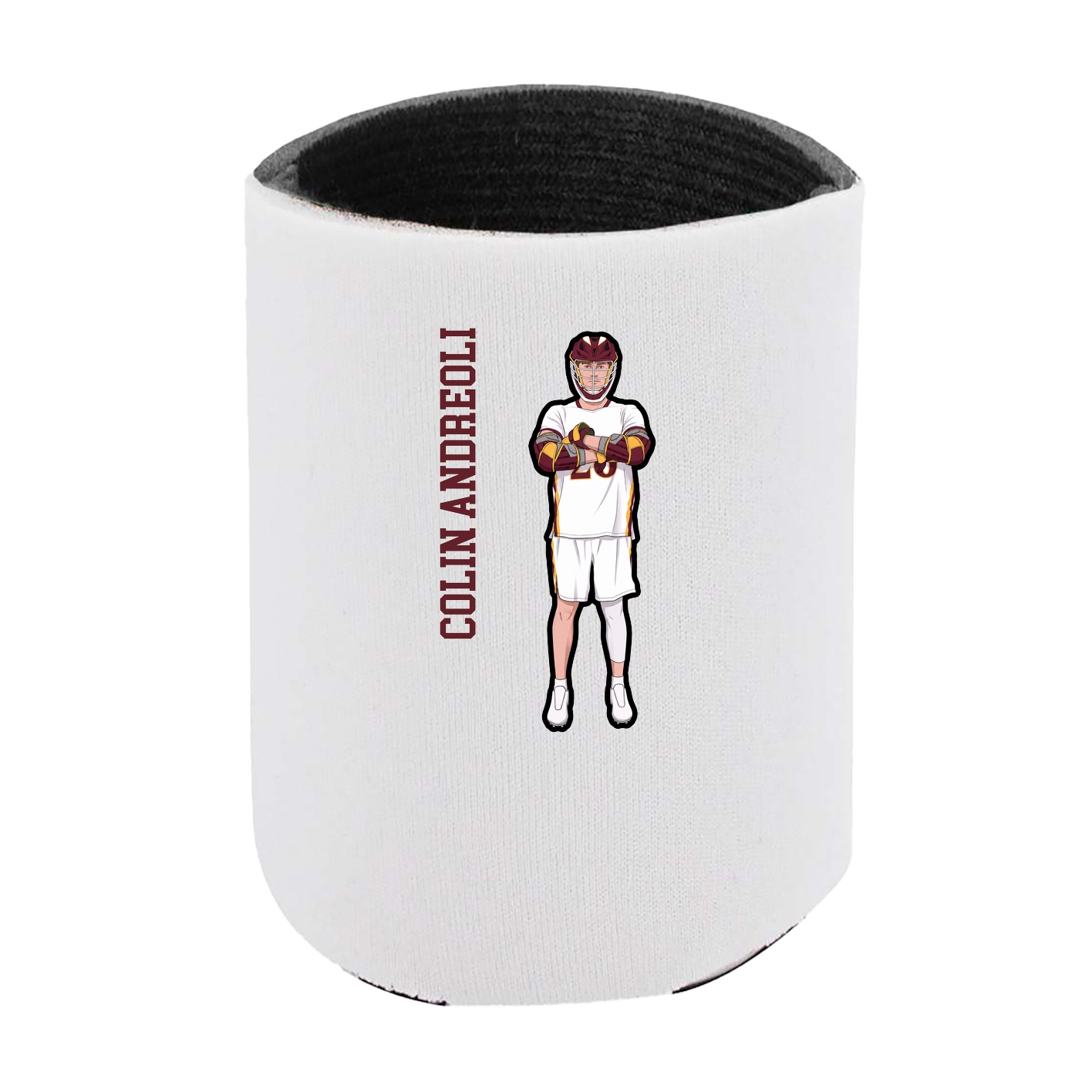 Can Holder — Name Vertical in White