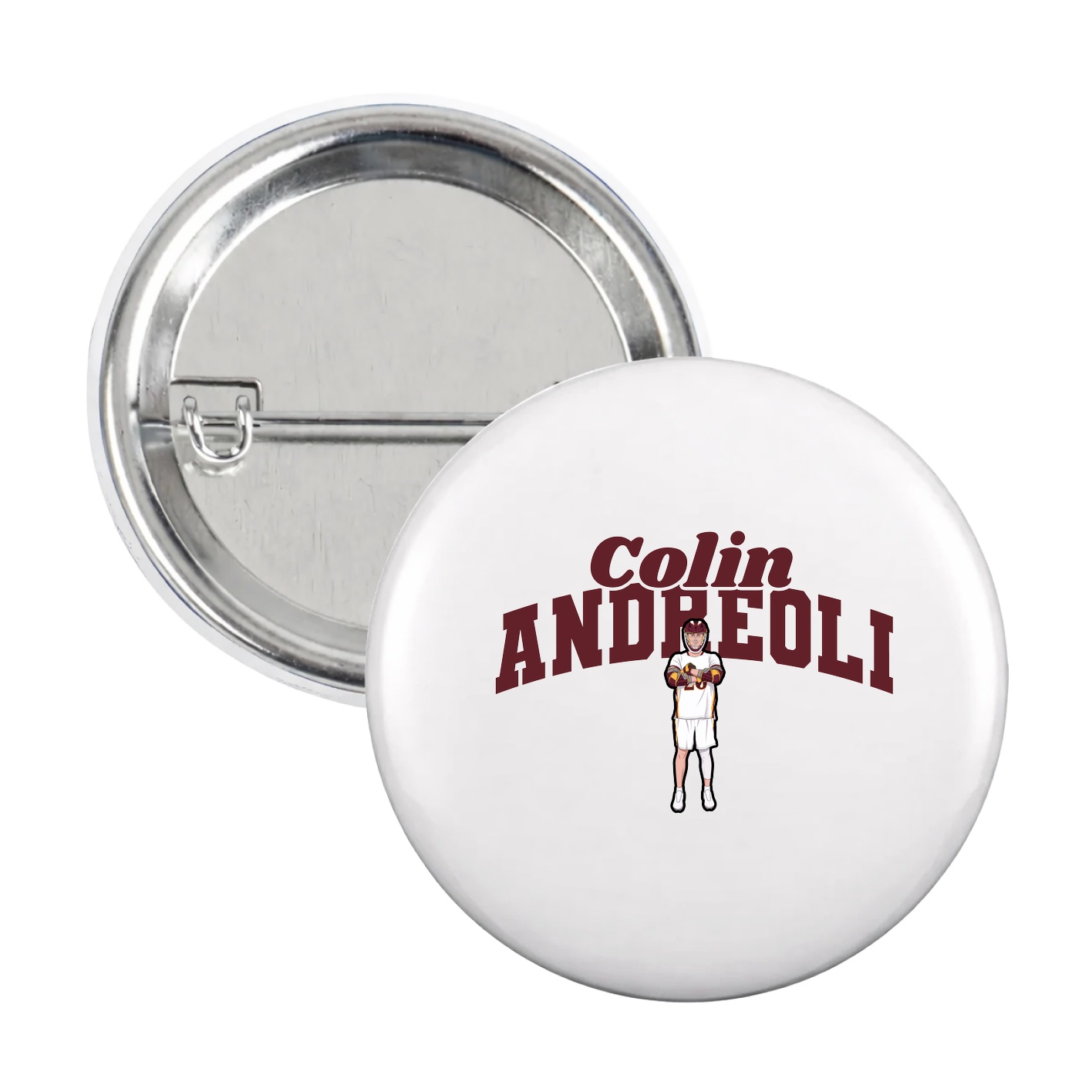 Game Day Button — Signature Arch in White