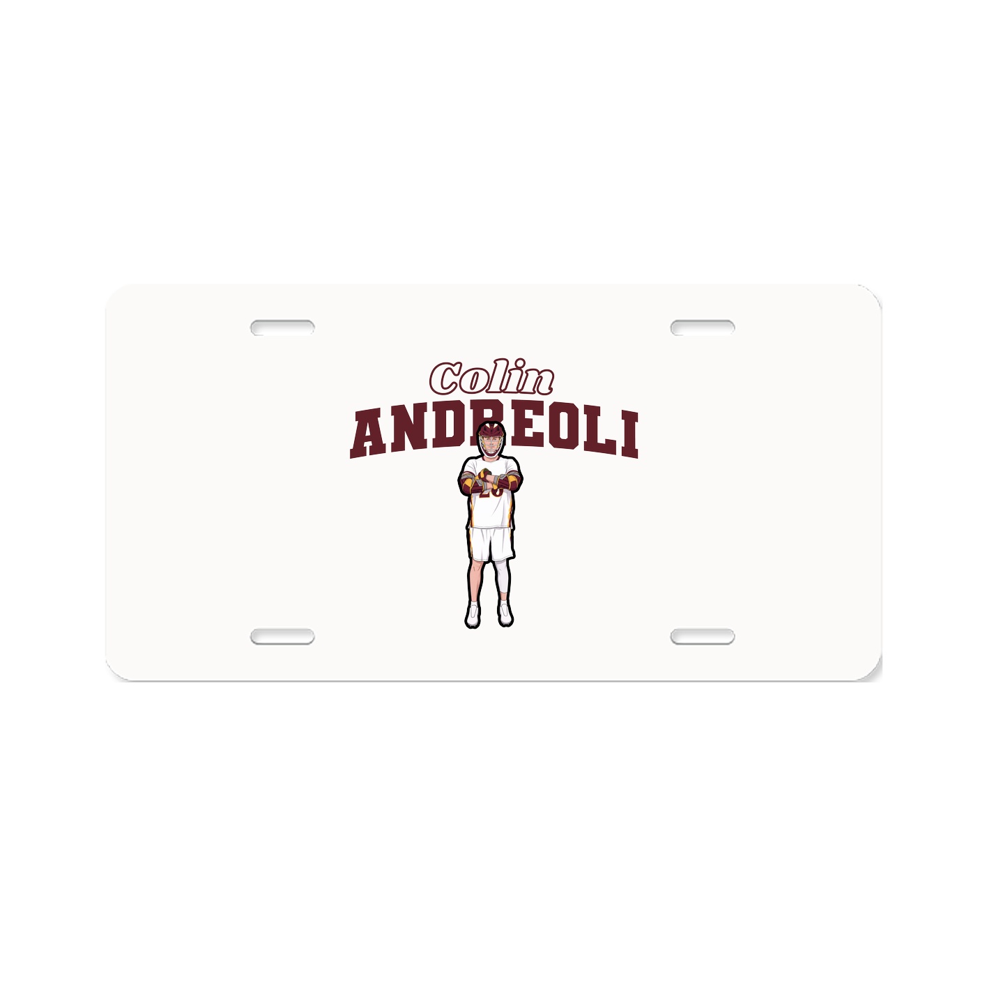 License Plate — Name Arch in Classic
