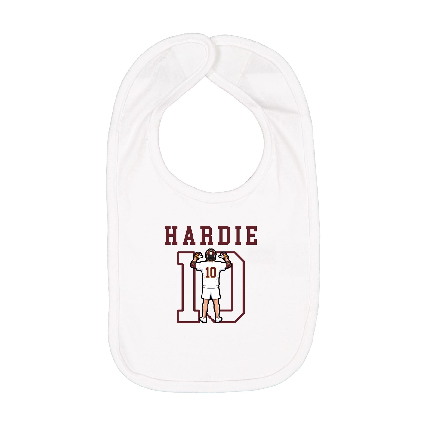 Infant Bib — Shirsey in White