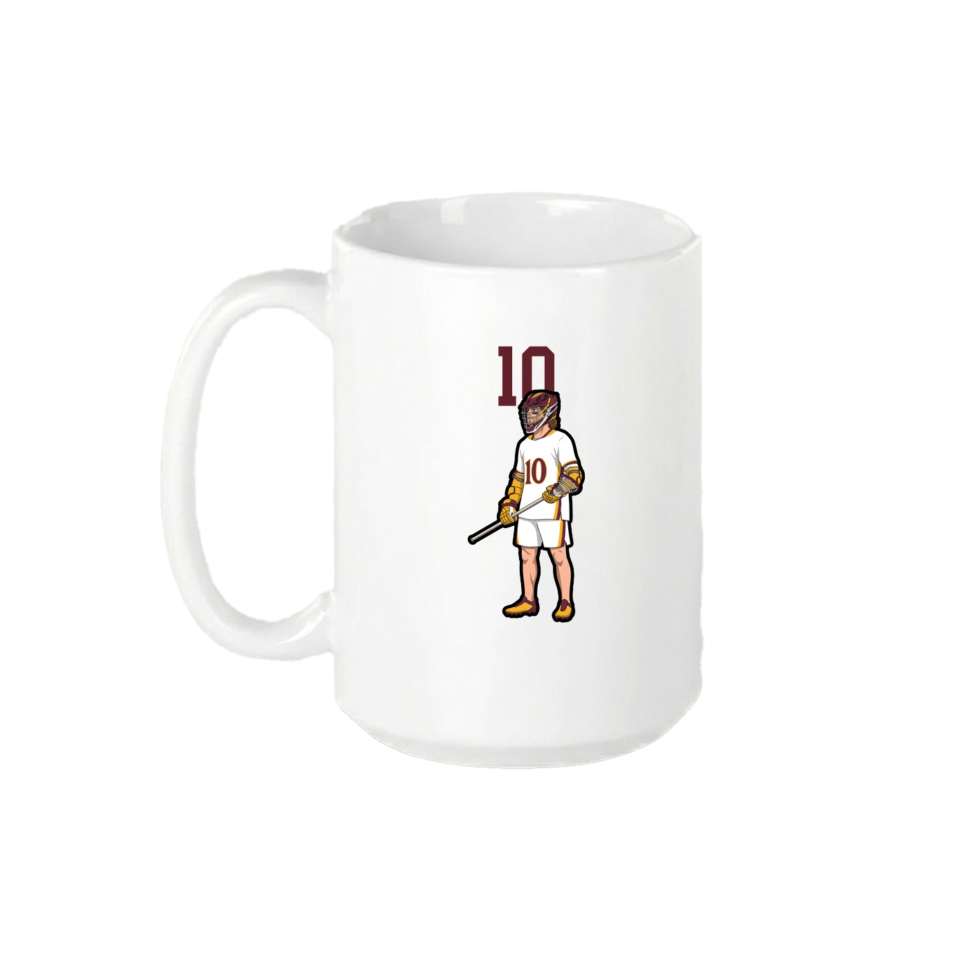 15oz Coffee Mug — Number Top in White