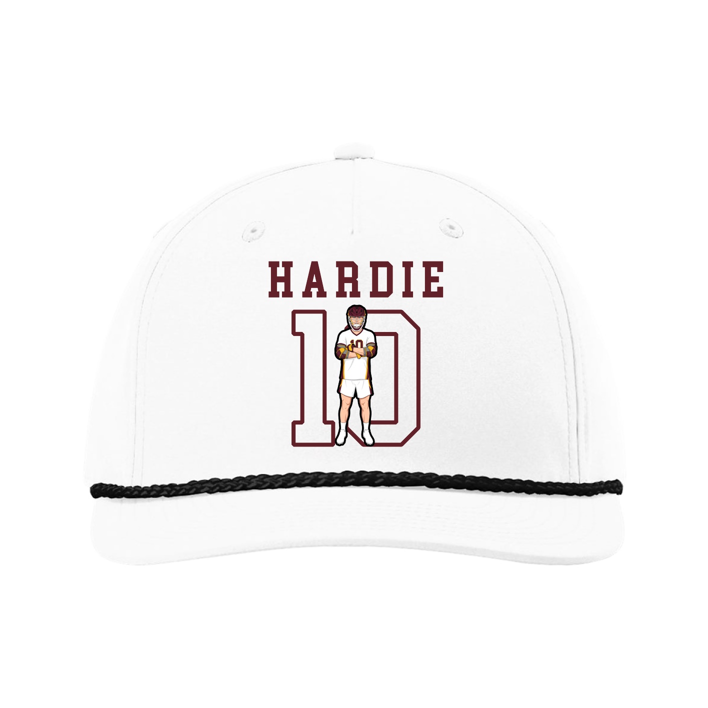 Five-Panel Classic Rope Cap — Shirsey in White
